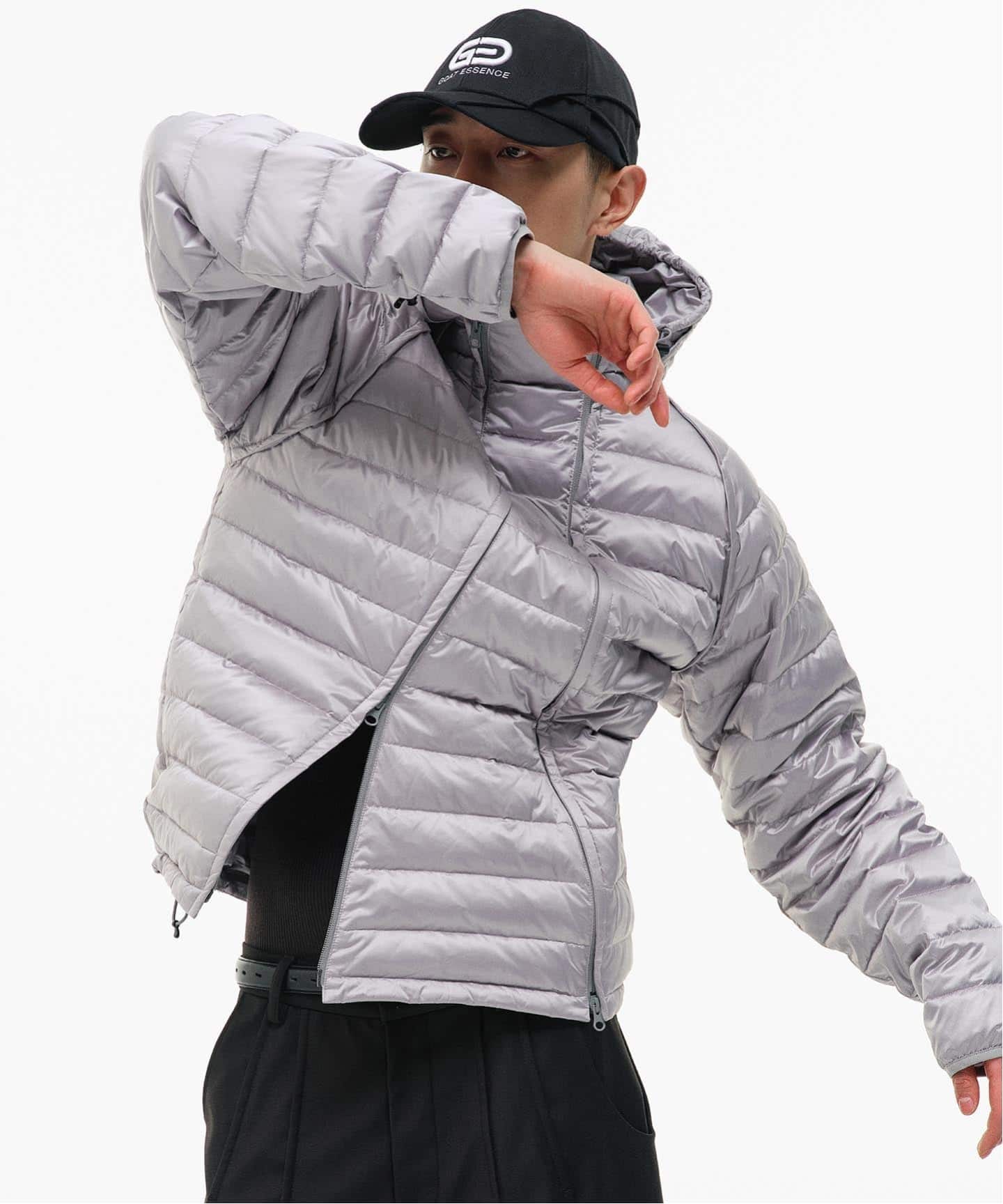 GOAT ESSENCE / ゴートエッセンス DOUBLE-ZIP HOODED DOWN JACKET
