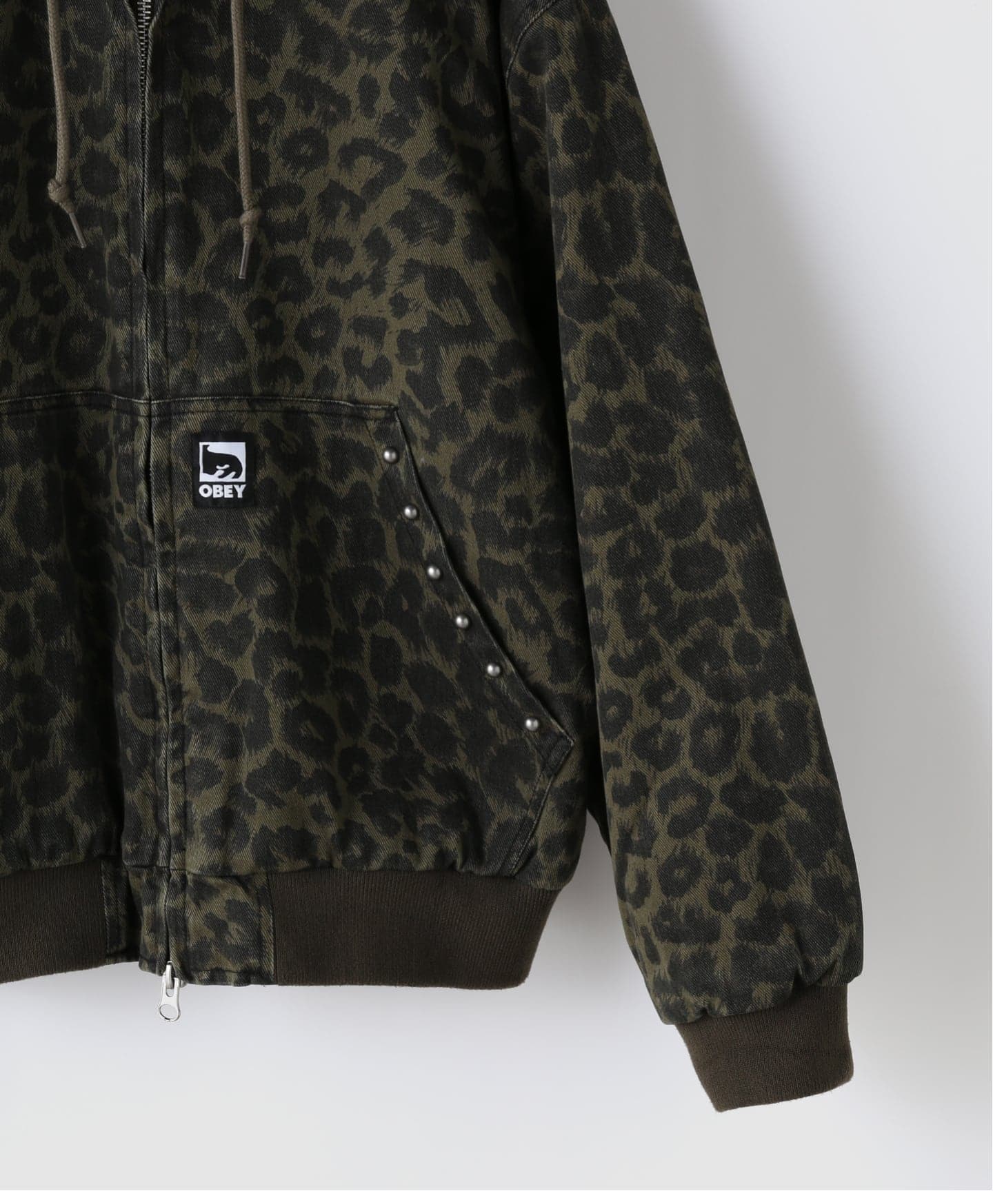 OBEY / オベイ STUDDED ZIP UP JACKET（その他ブルゾン／アウター