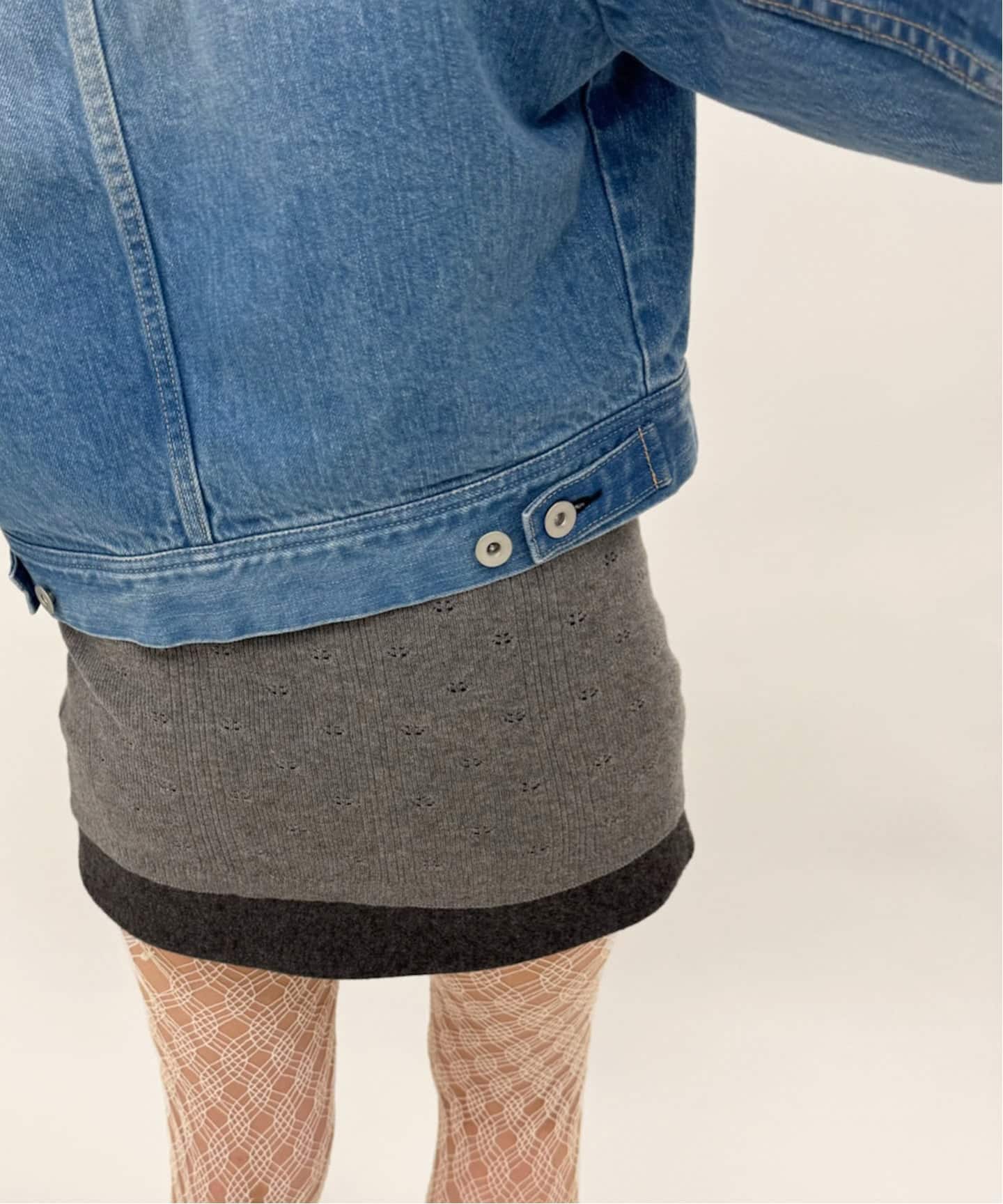 予約》curve sleeve denim jacket（デニムジャケット）｜EDIT.FOR LULU