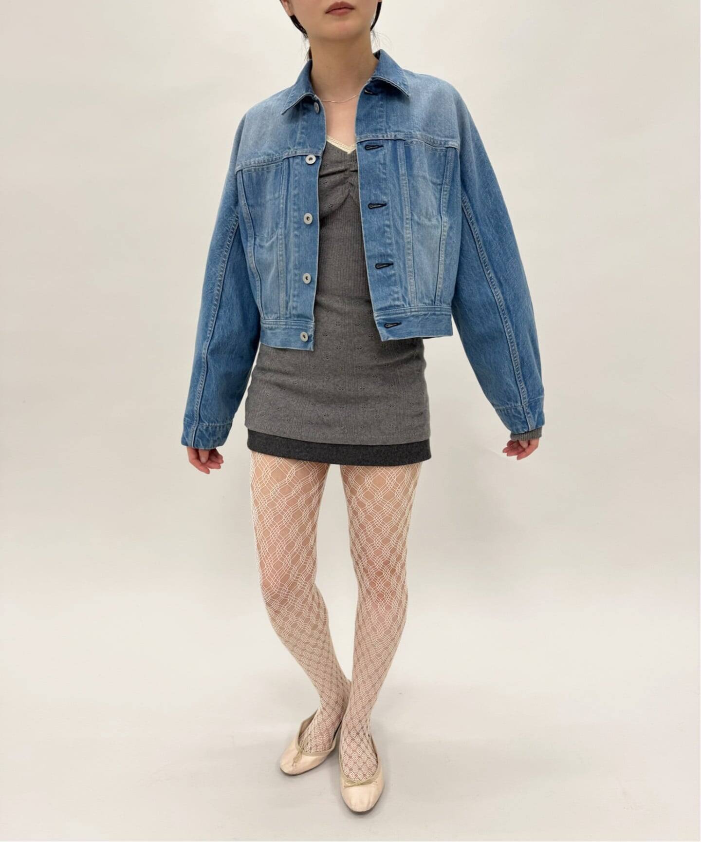 予約》curve sleeve denim jacket（デニムジャケット）｜EDIT.FOR LULU