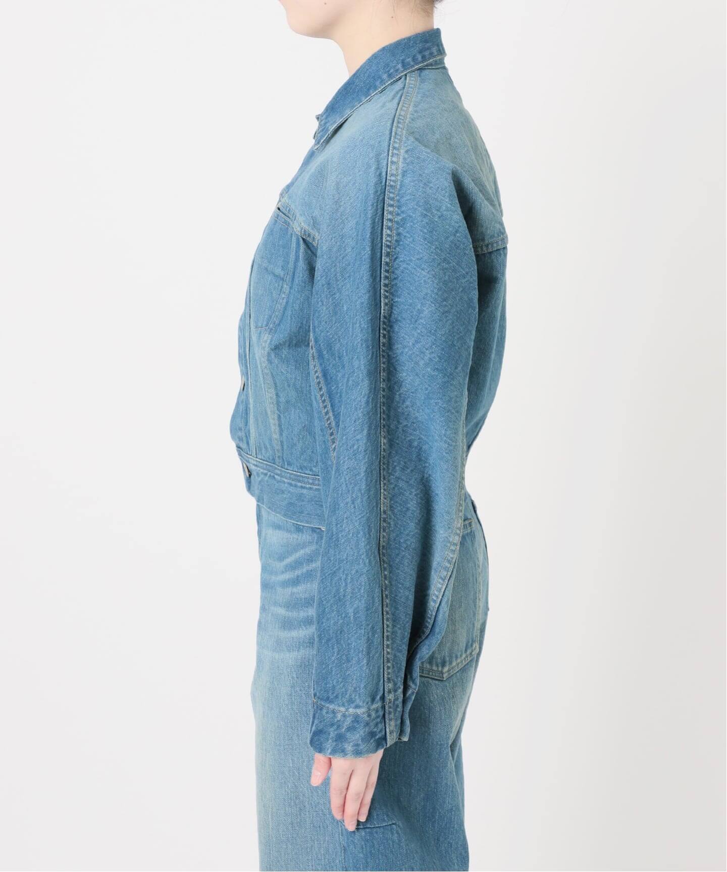 予約》curve sleeve denim jacket（デニムジャケット）｜EDIT.FOR LULU
