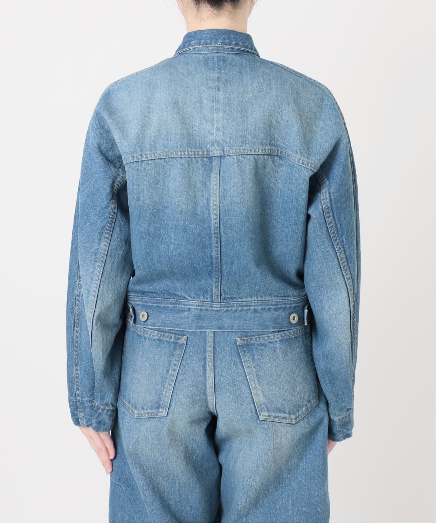 予約》curve sleeve denim jacket（デニムジャケット）｜EDIT.FOR LULU