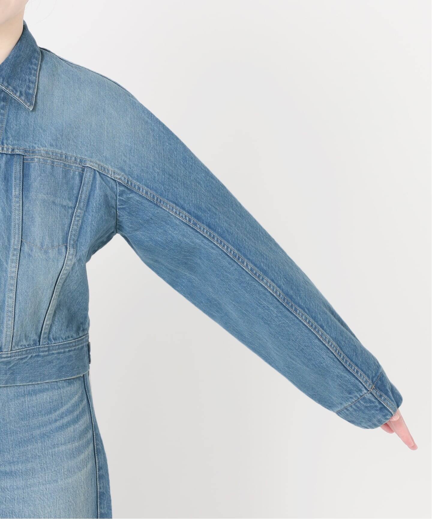 予約》curve sleeve denim jacket（デニムジャケット）｜EDIT.FOR LULU
