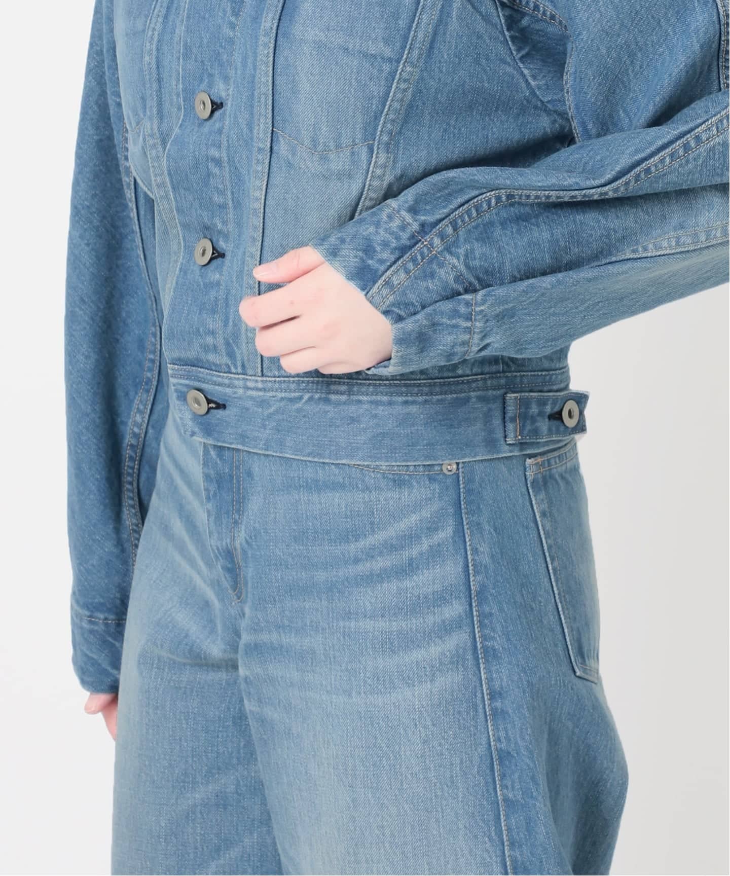 予約》curve sleeve denim jacket（デニムジャケット）｜EDIT.FOR LULU