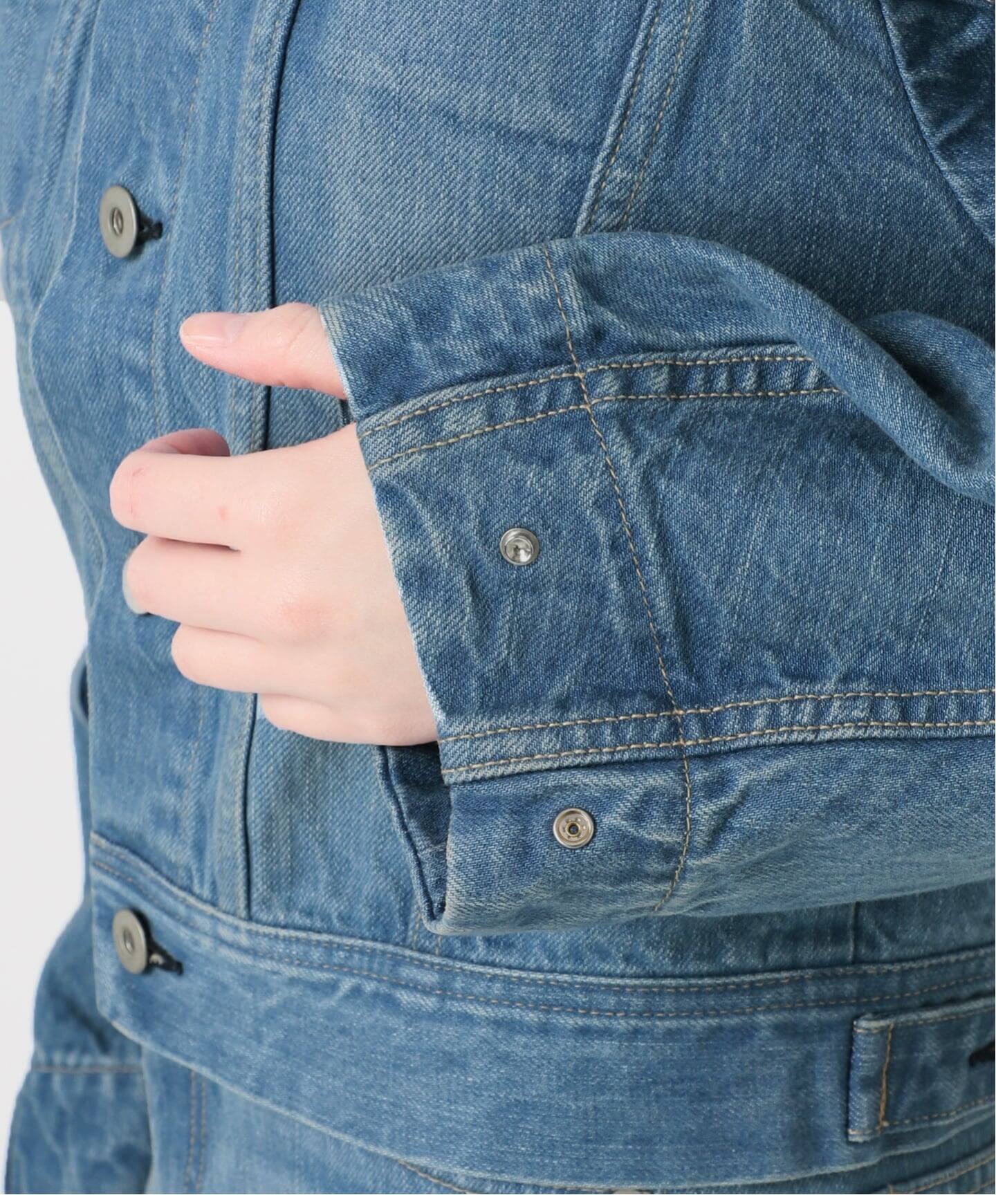 curve sleeve denim jacket（デニムジャケット）｜EDIT.FOR LULU 