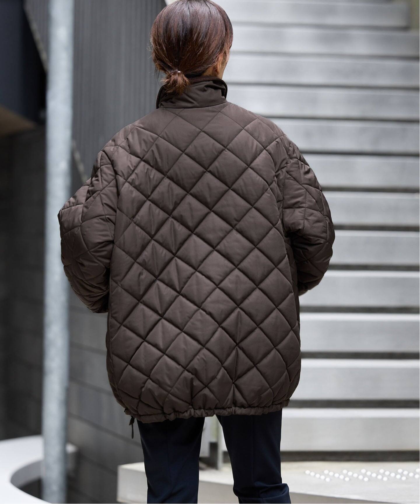 予約》リバーシブルキルティングコーチジャケット（中綿・キルティング