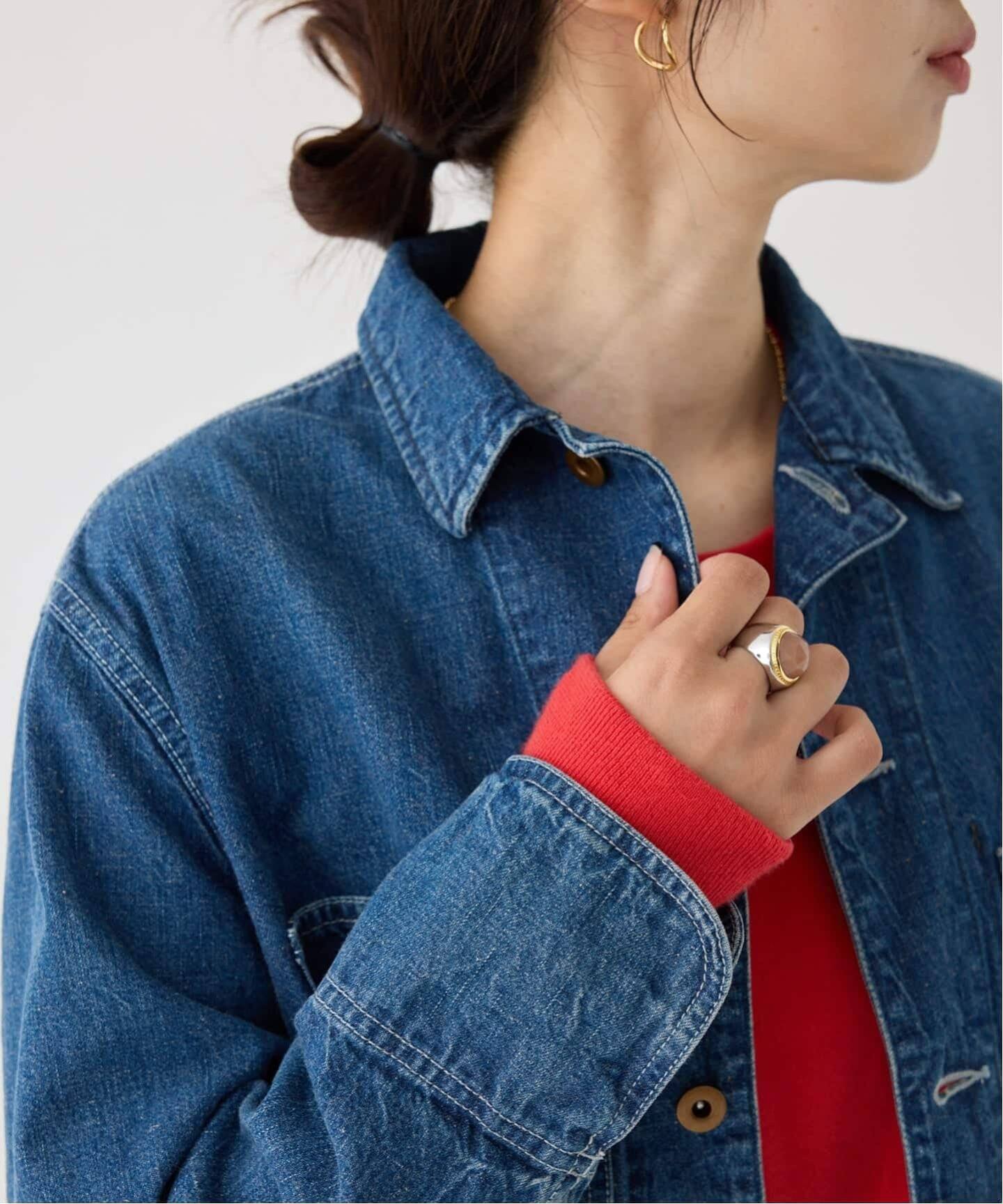 【美品】SLOBE IENA デニムカバーオール　デニムジャケット　デニムシャツ 追加》デニムカバーオール（カバーオール）｜IENA（イエナ）の通販