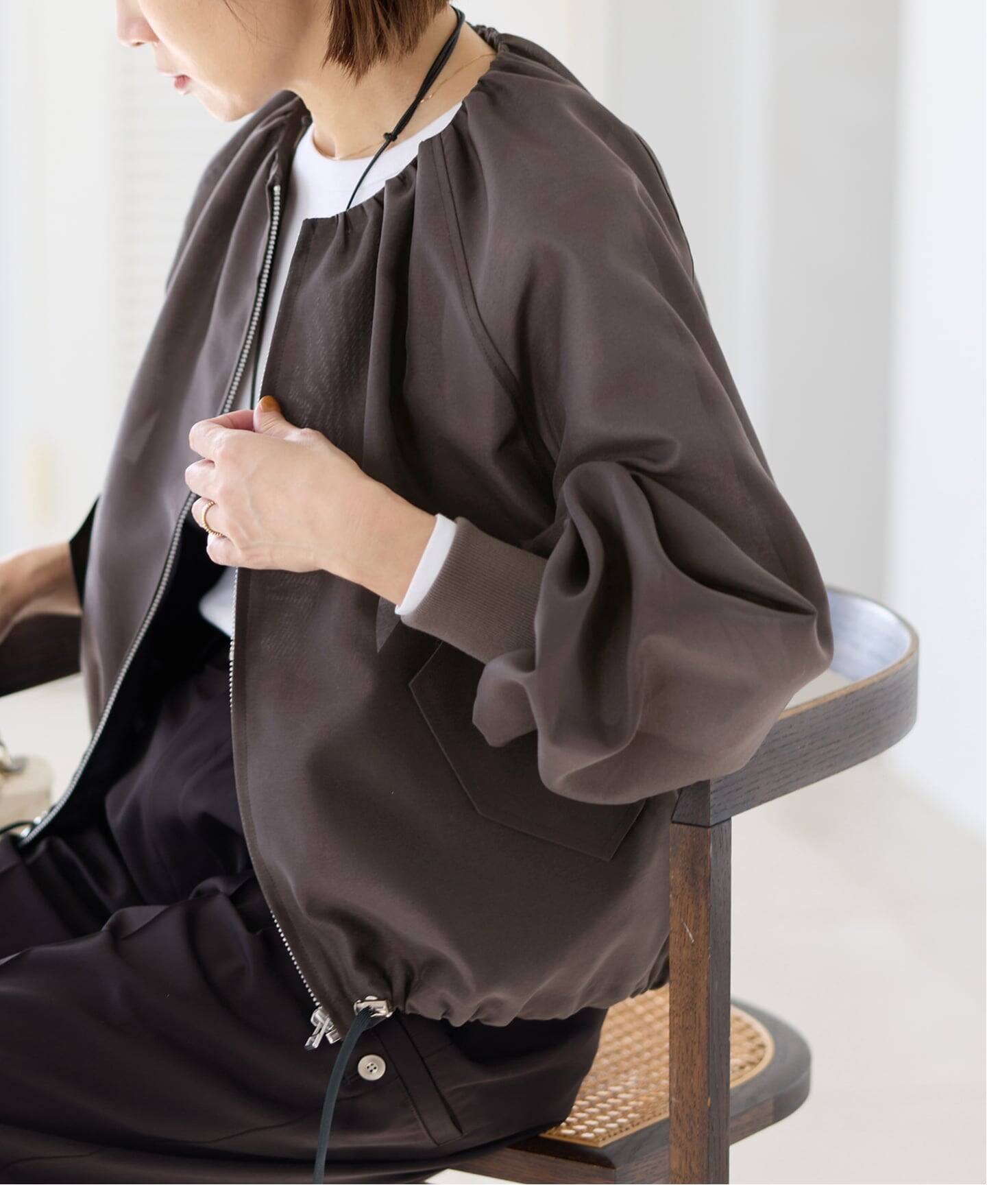 【現行モデル】IENA ウォッシャブル シアーノーカラーブルゾン イエナ 新色あり/追加2》ウォッシャブル シアーノーカラーブルゾン（その他
