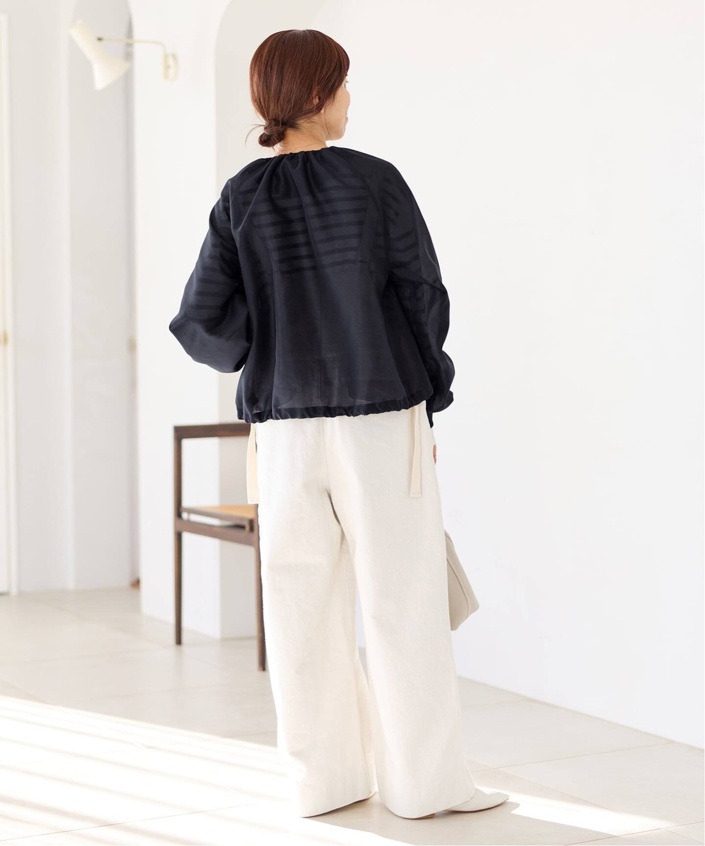 新色あり/追加2》ウォッシャブル シアーノーカラーブルゾン（その他