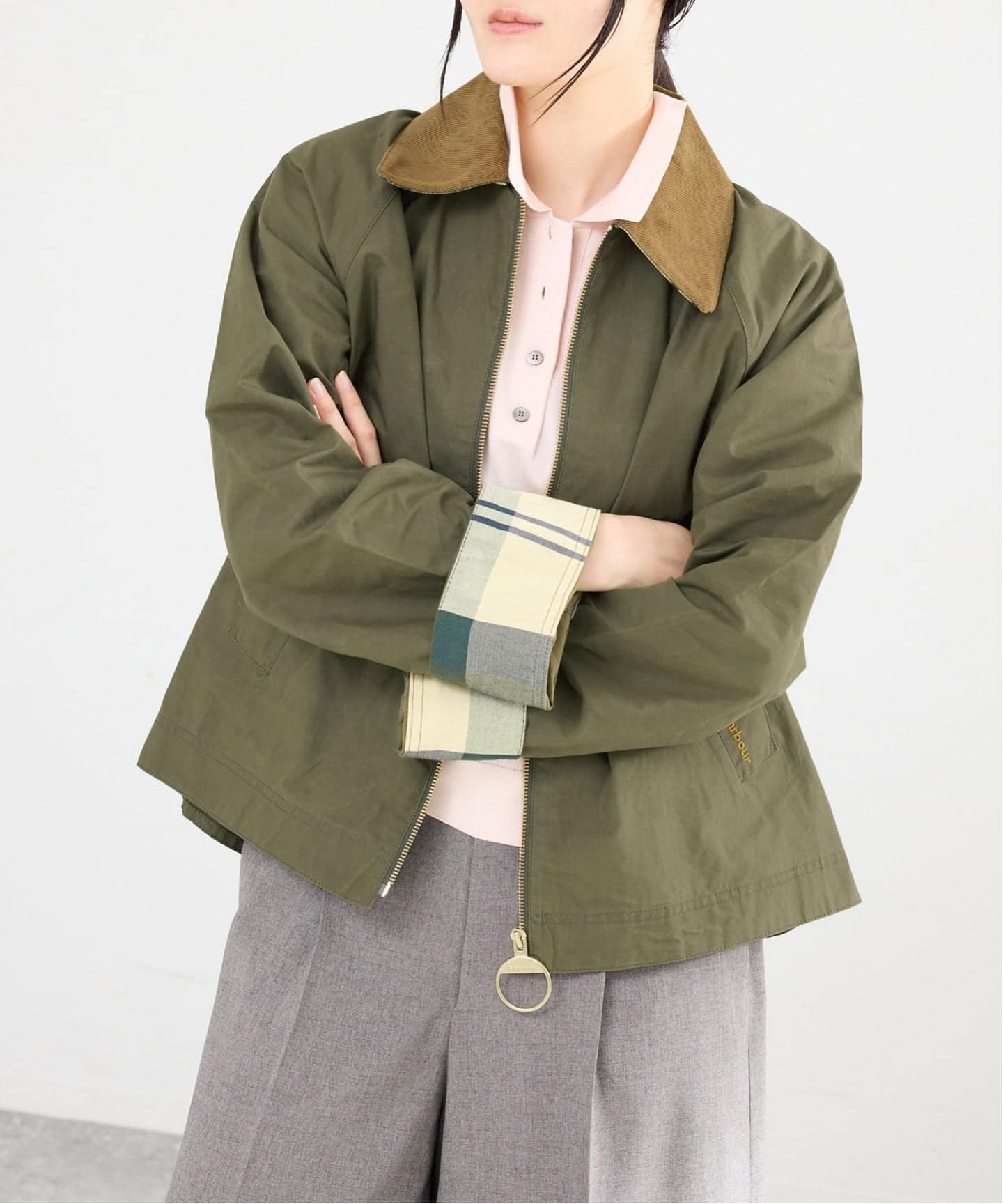 Barbour/バブアー CATLIN CASUAL JK ジャケット LCA0392GN31/GY5
