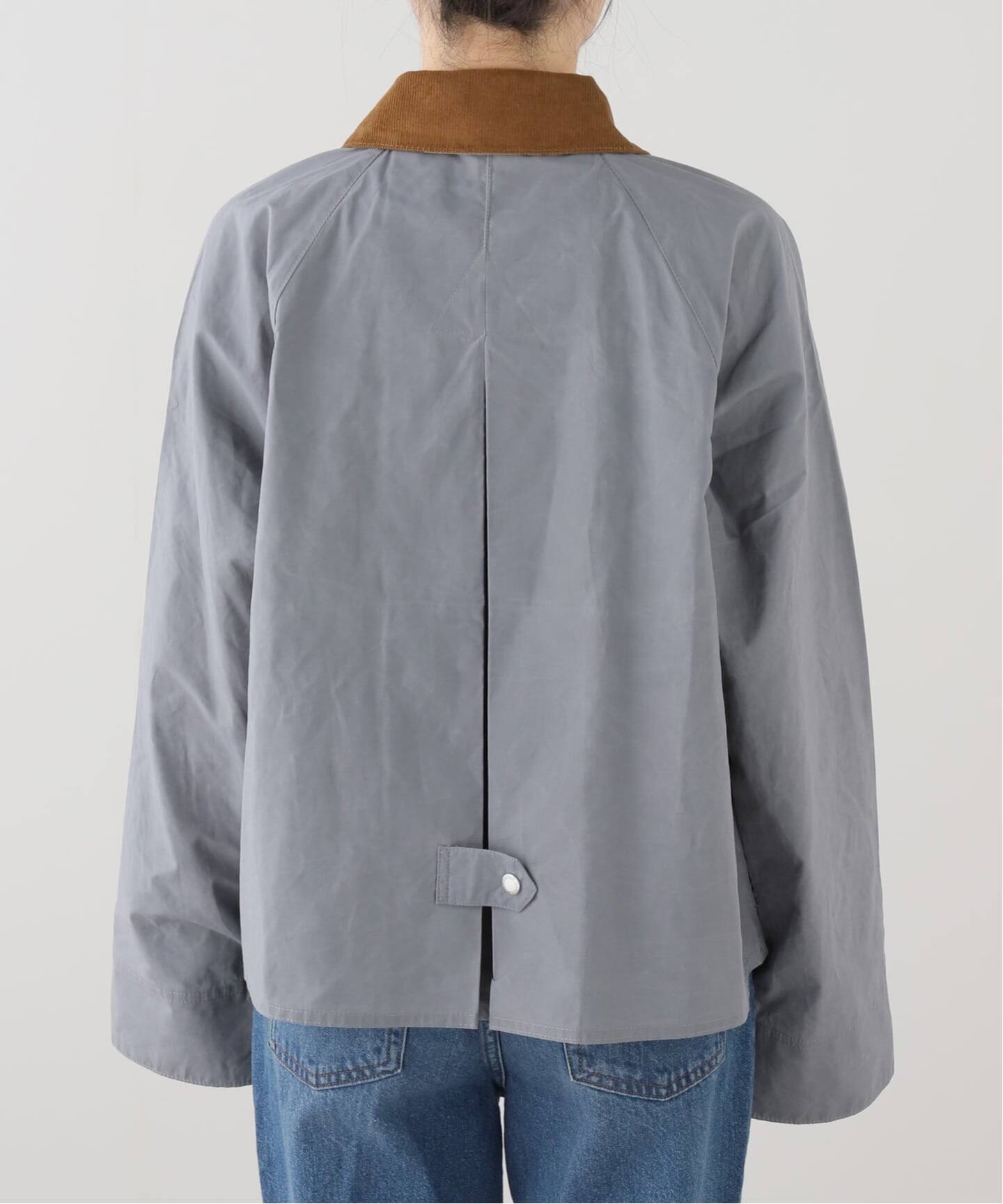 Barbour グレー 襟付きジャケット Lサイズ Barbour（バブアー）Bedale / ビデイル OS WAX ガーメント付【グレー
