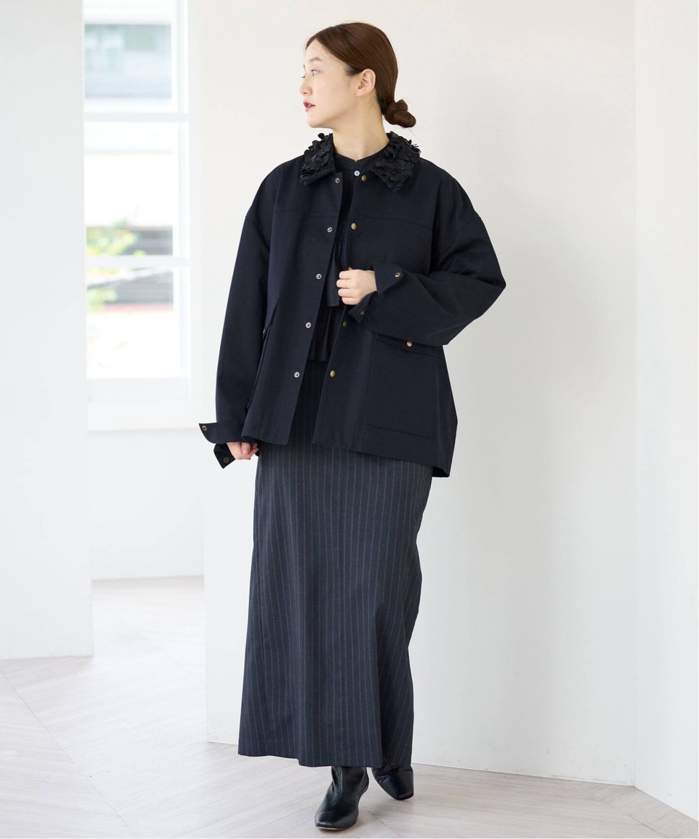 MARGE/マージ 別注 FLOWER COLLAR COVERALLS ブルゾン 1012-0101-023 
