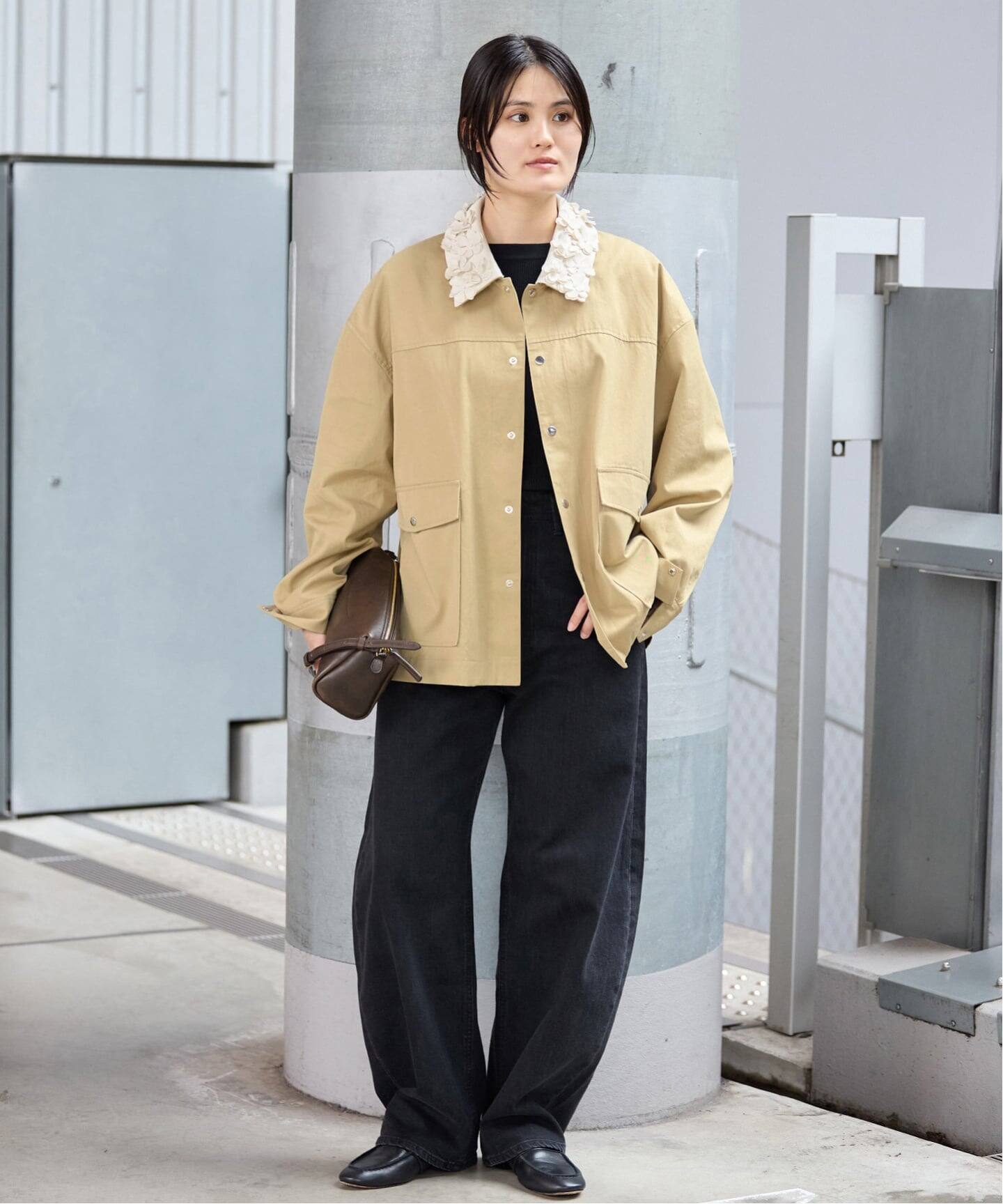 MARGE/マージ 別注 FLOWER COLLAR COVERALLS ブルゾン 1012-0101-023 