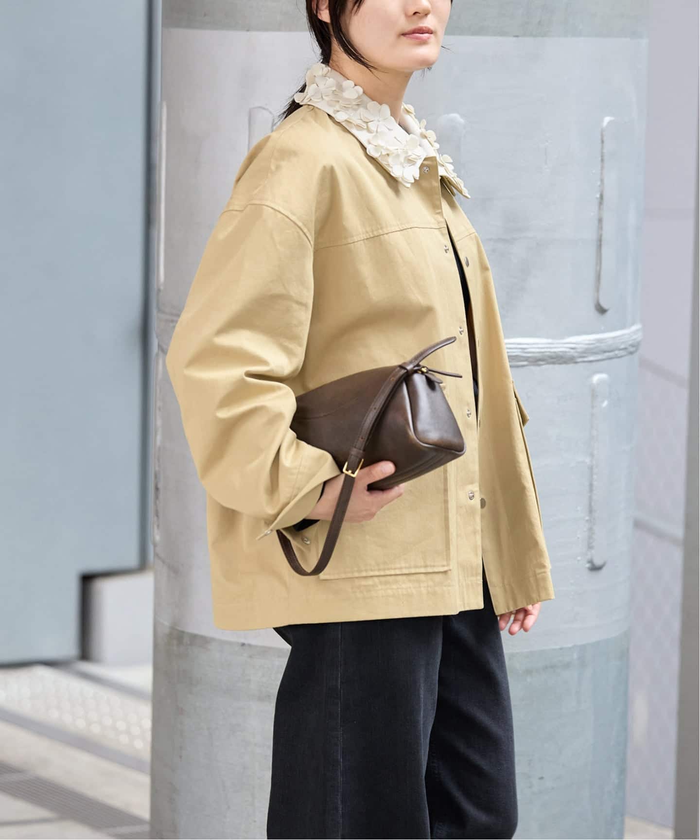 予約》MARGE/マージ 別注 FLOWER COLLAR COVERALLS ブルゾン 1012-0101