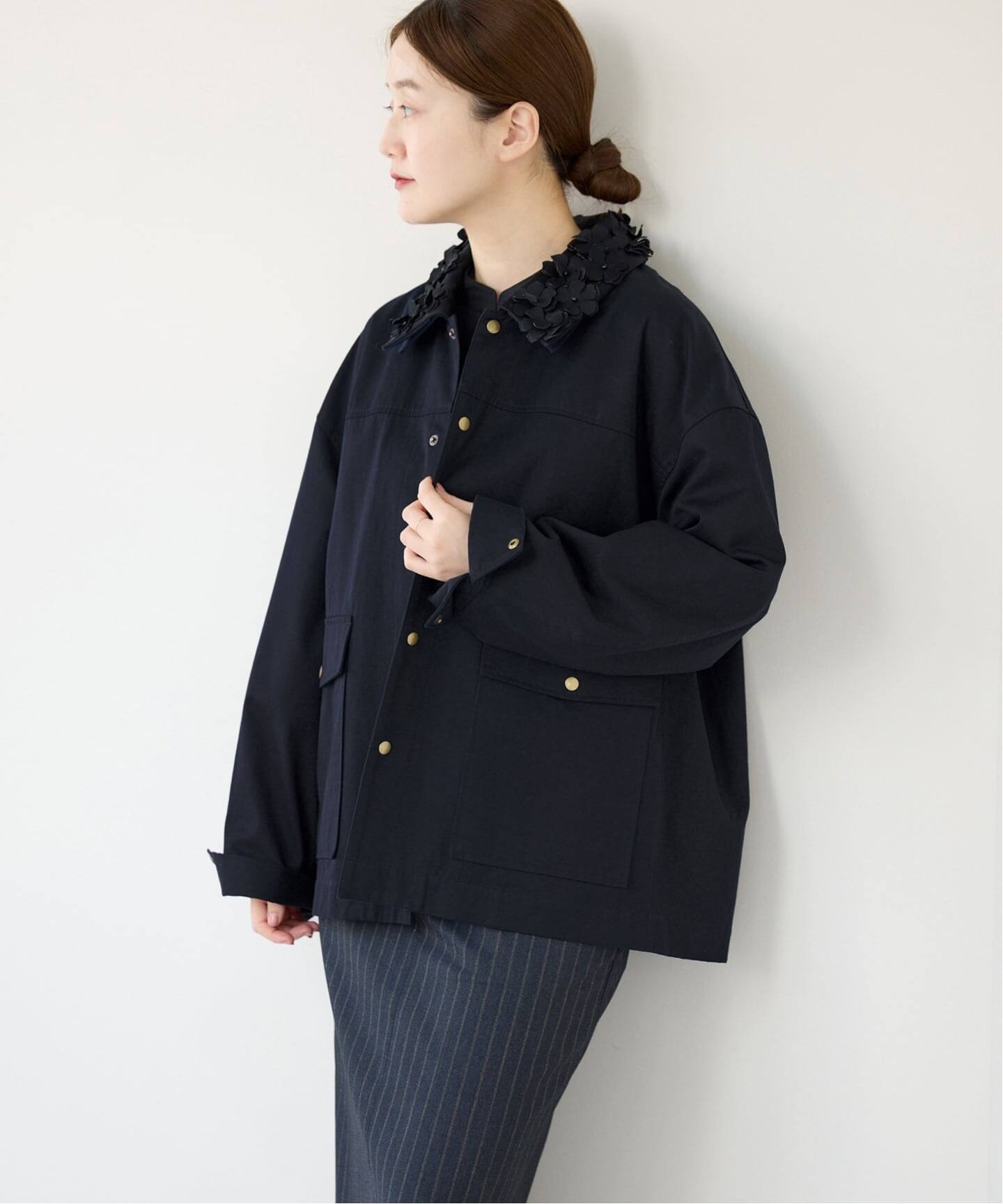 MARGE/マージ 別注 FLOWER COLLAR COVERALLS ブルゾン 1012-0101-023