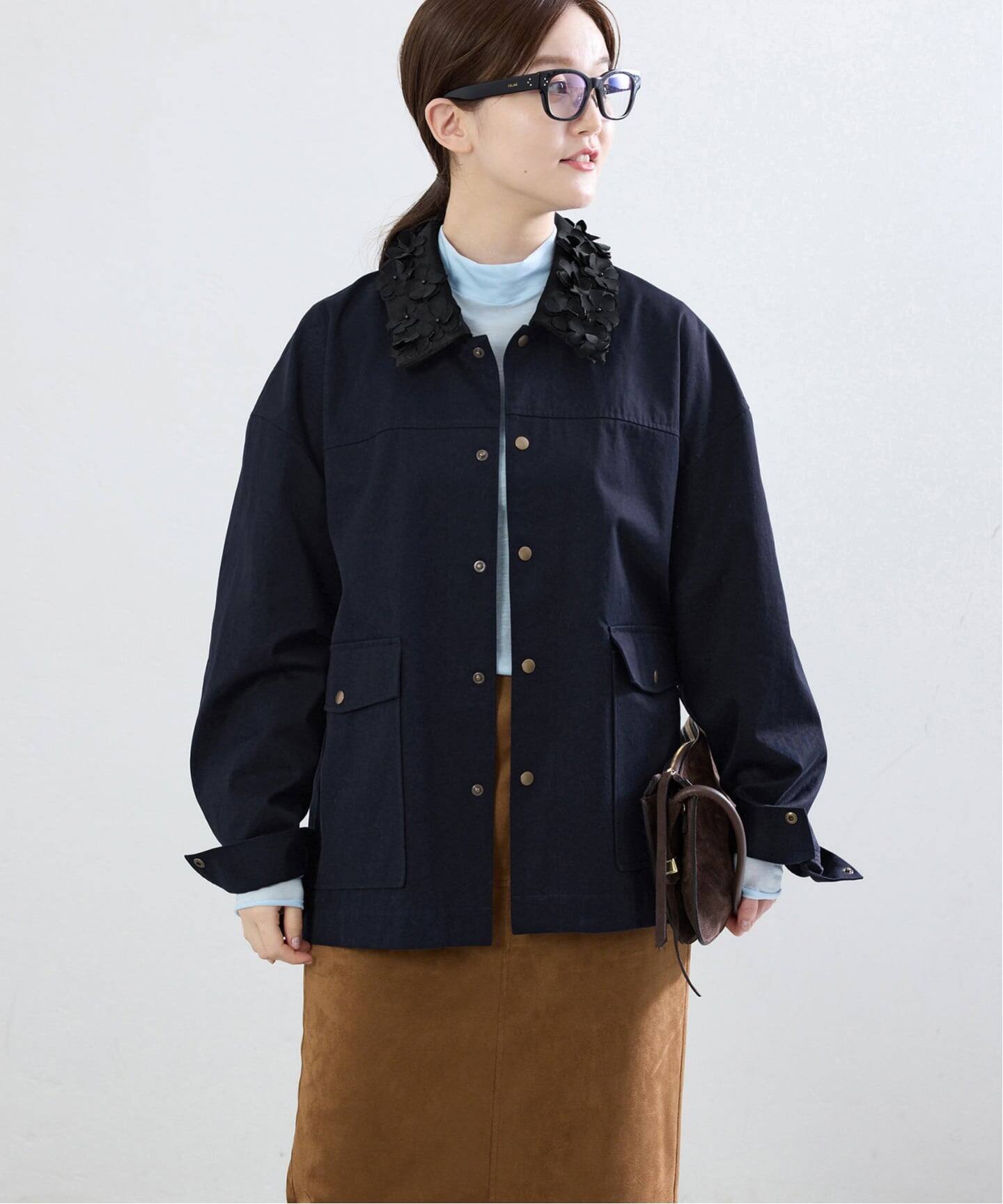 MARGE/マージ 別注 FLOWER COLLAR COVERALLS ブルゾン 1012-0101-023