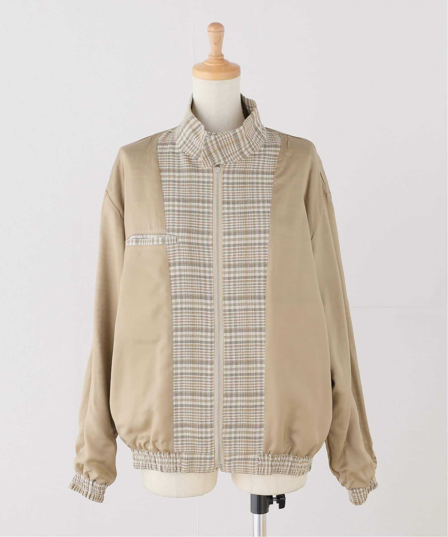 AURALEE/オーラリー SILK LINEN CHECK BZ ブルゾン A26SB03SN（その他