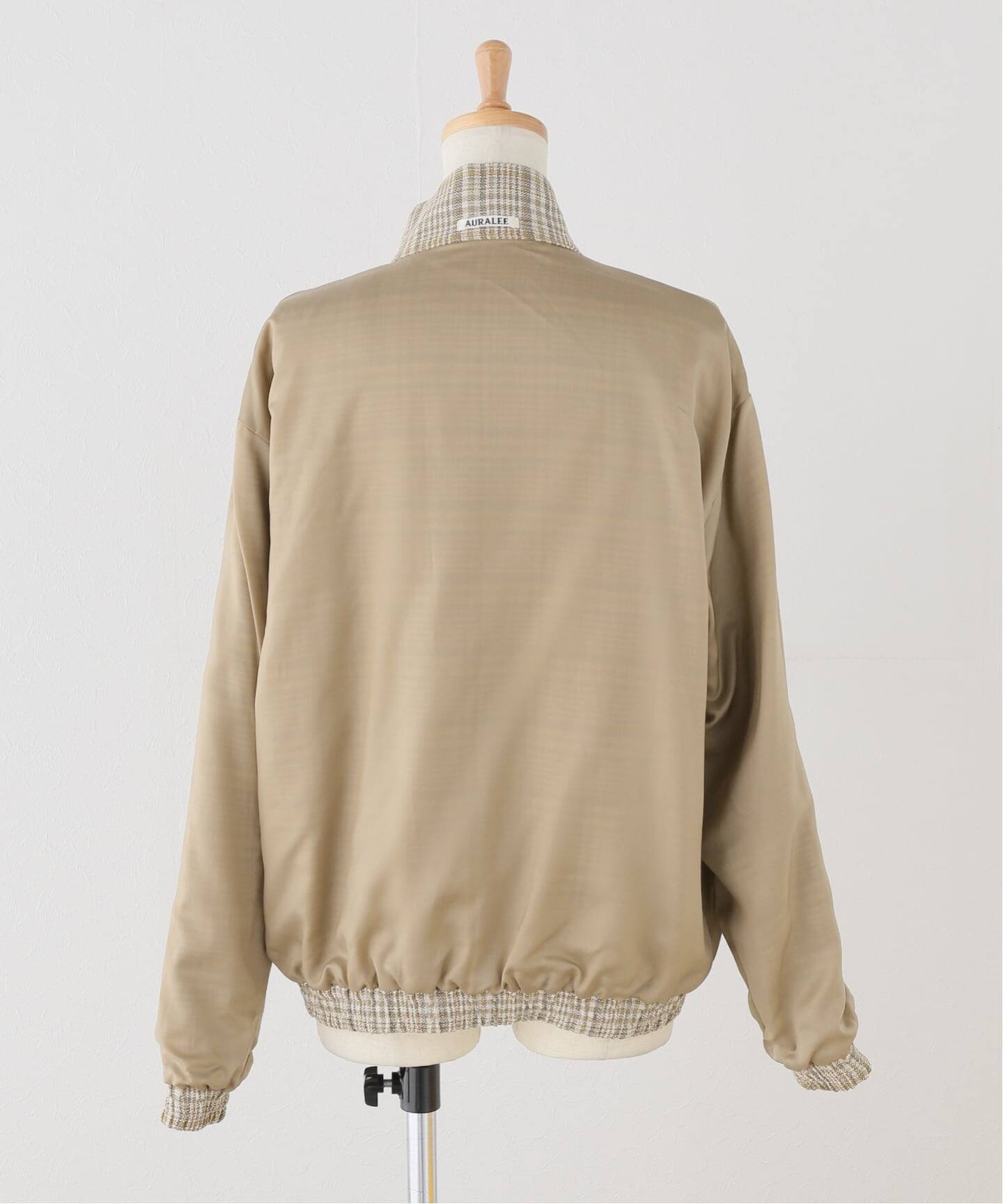 AURALEE/オーラリー SILK LINEN CHECK BZ ブルゾン A26SB03SN（その他