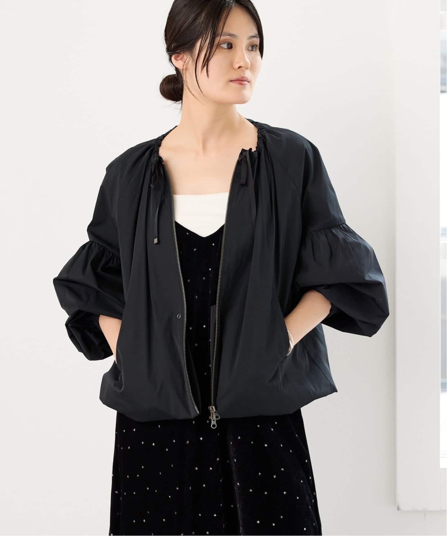 MARILYN MOON/マリリンムーン 2way taffeta bz ブルゾン 4263-120