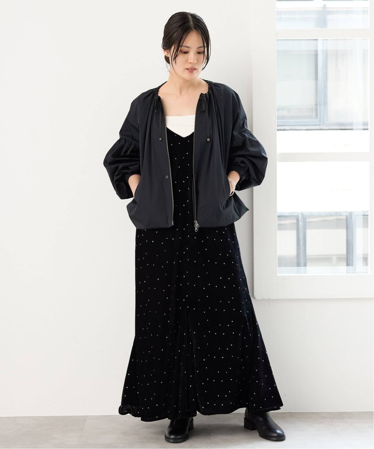 予約》MARILYN MOON/マリリンムーン 2way taffeta bz ブルゾン 4263 