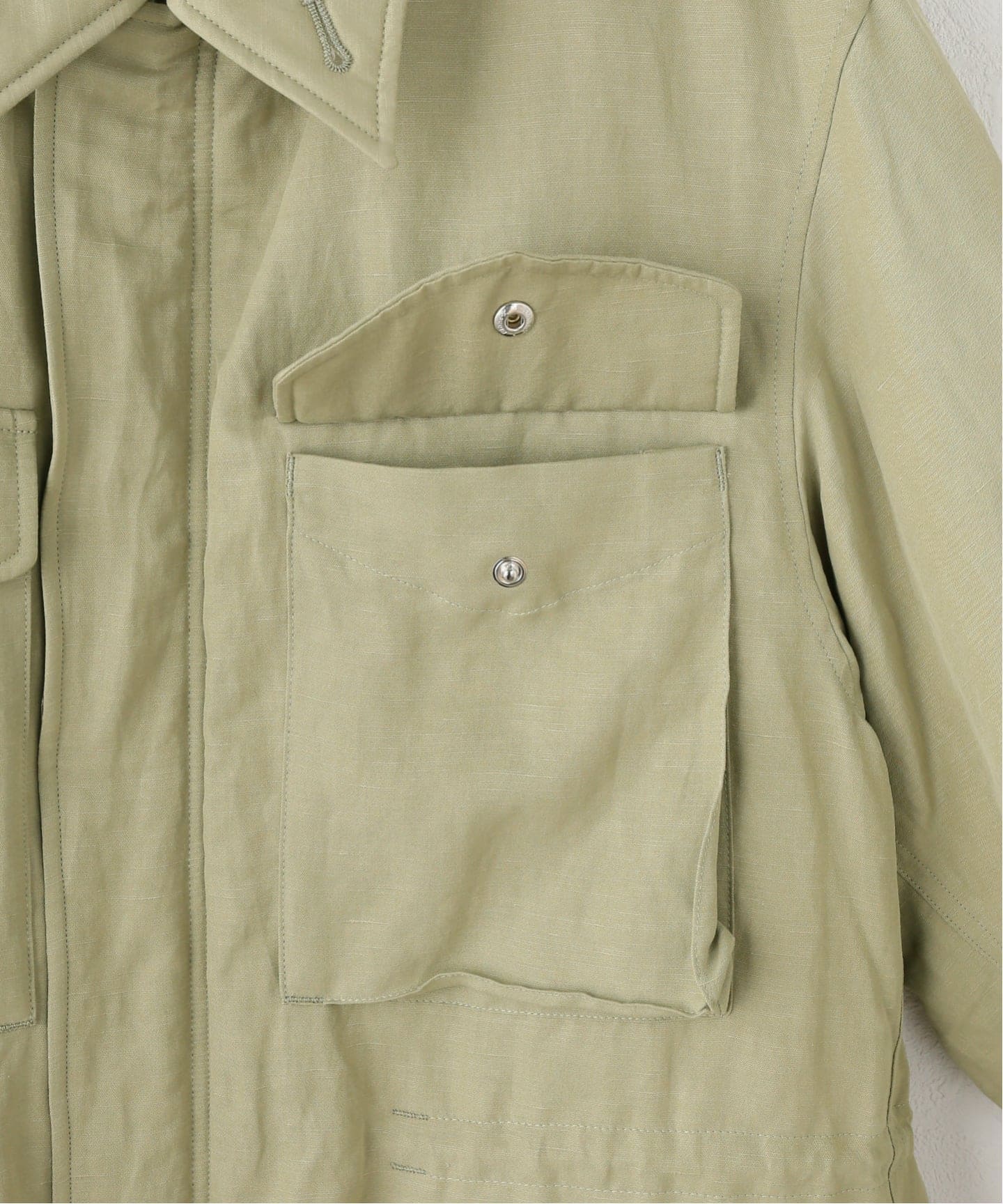 AURALEE/オーラリー BRUSHED SILK LINEN MILITARY BZ ブルゾン