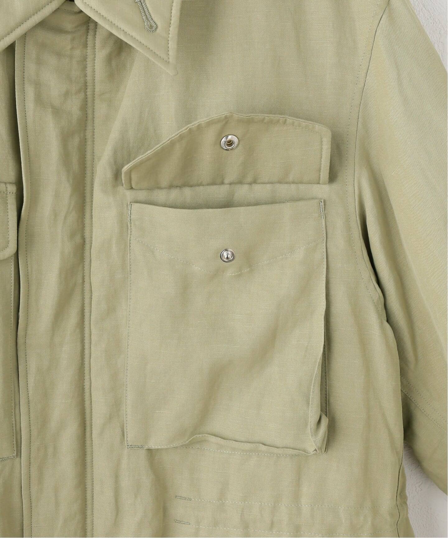 AURALEE/オーラリー BRUSHED SILK LINEN MILITARY BZ ブルゾン 