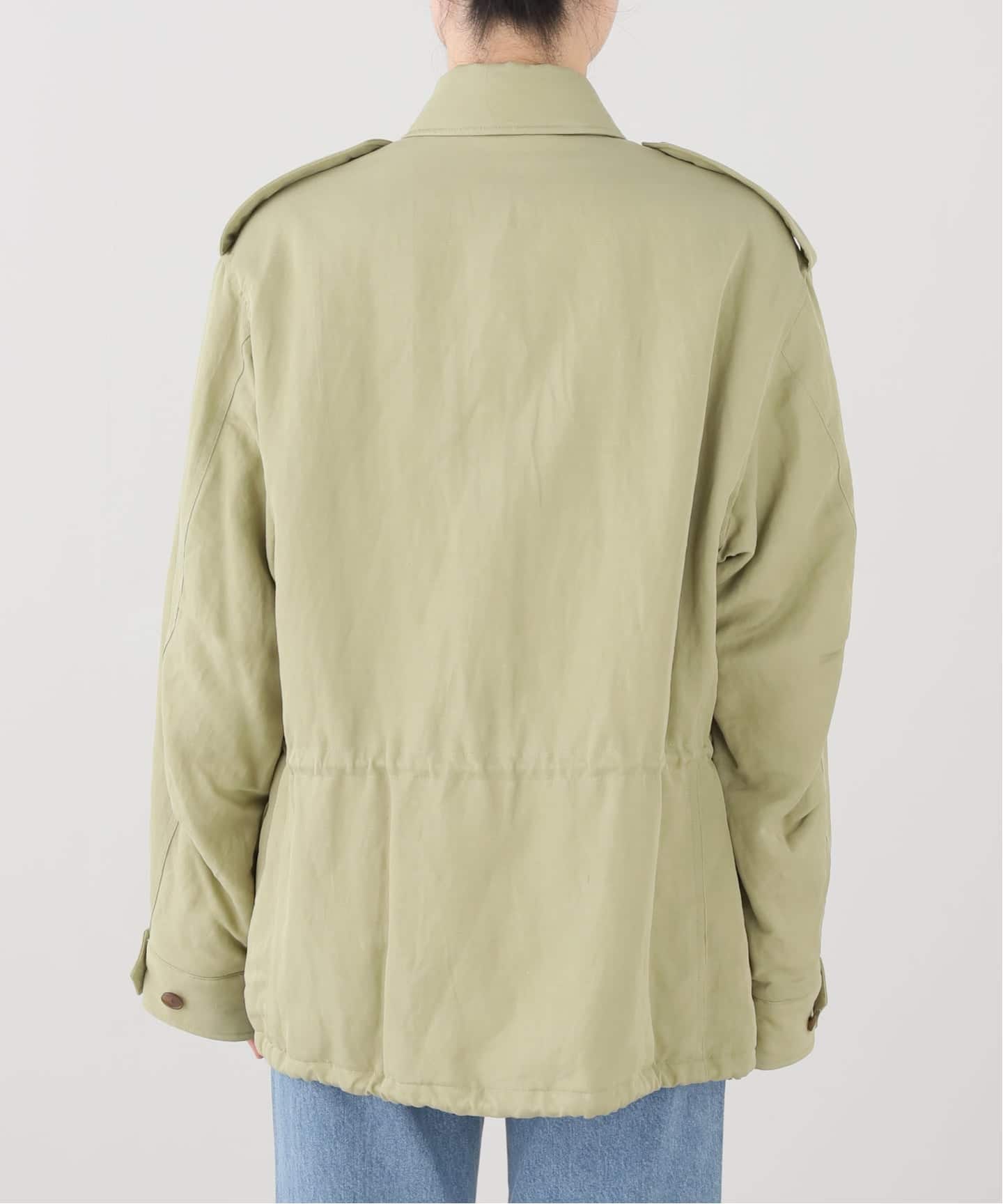 AURALEE/オーラリー BRUSHED SILK LINEN MILITARY BZ ブルゾン