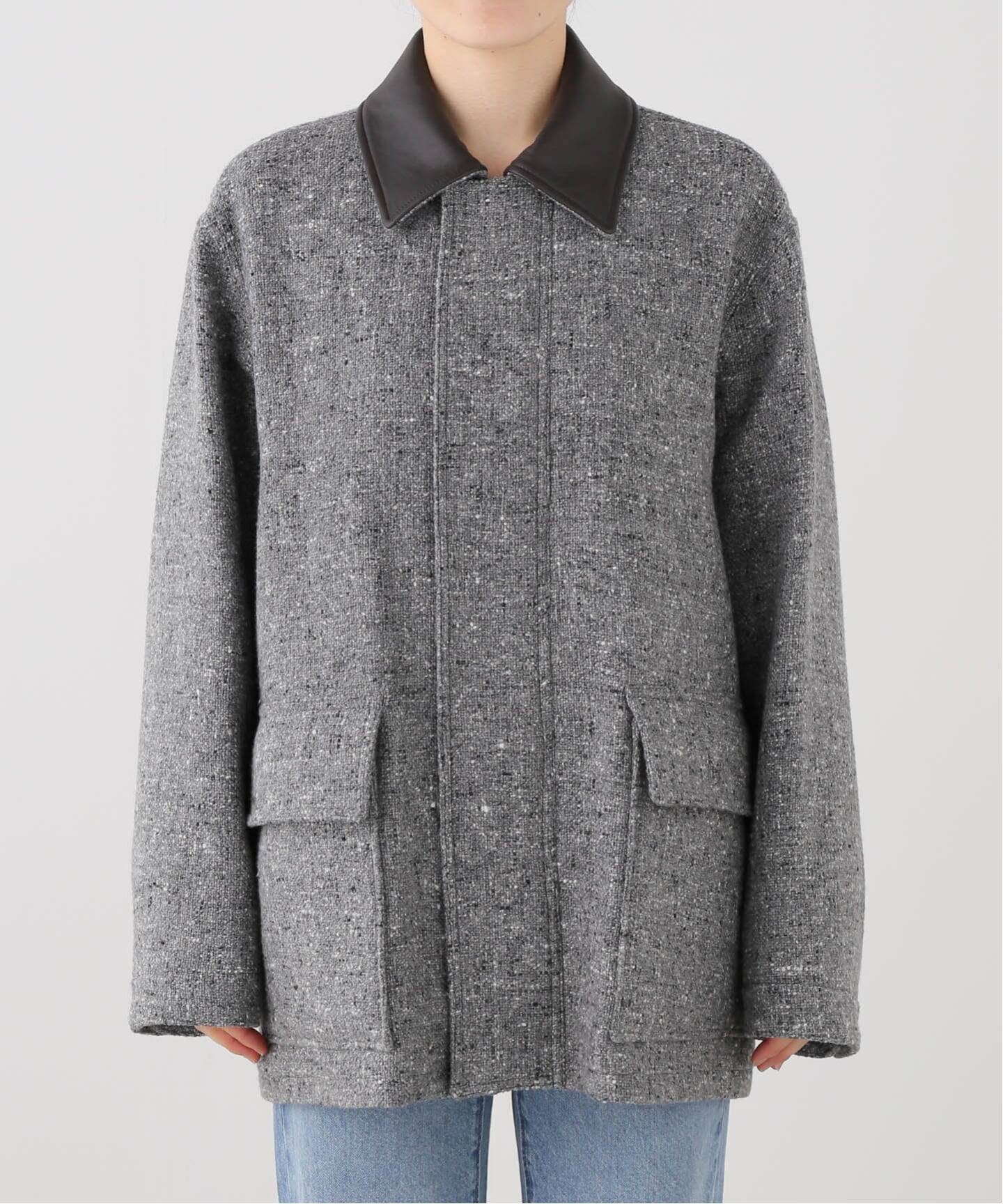 AURALEE/オーラリー HOMESPUN TWEED ZIP BZ ブルゾン A26AB04HT