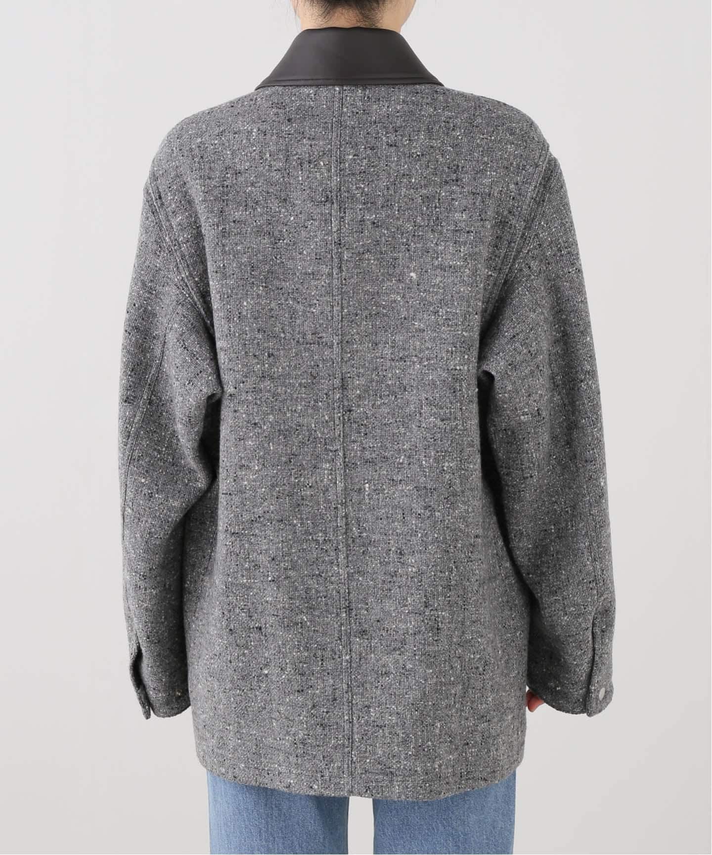 AURALEE/オーラリー HOMESPUN TWEED ZIP BZ ブルゾン A26AB04HT