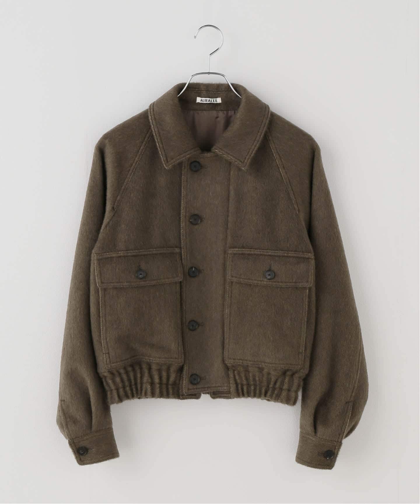 AURALEE/オーラリー HAIRY WOOL MOHAIR CHAMBRAY BZ ブルゾン
