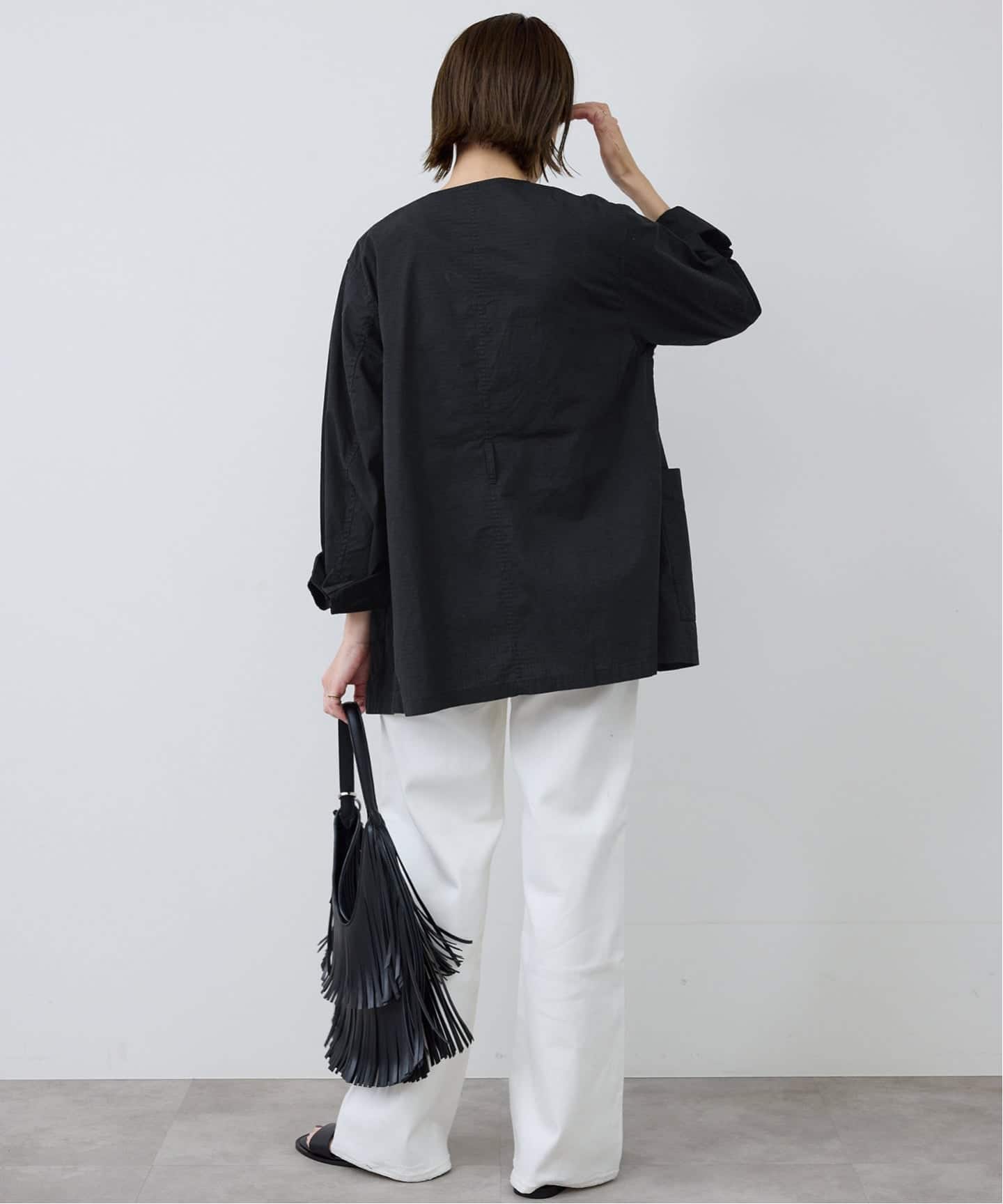 追加予約》ノーカラーサファリブルゾン（その他ブルゾン／アウター