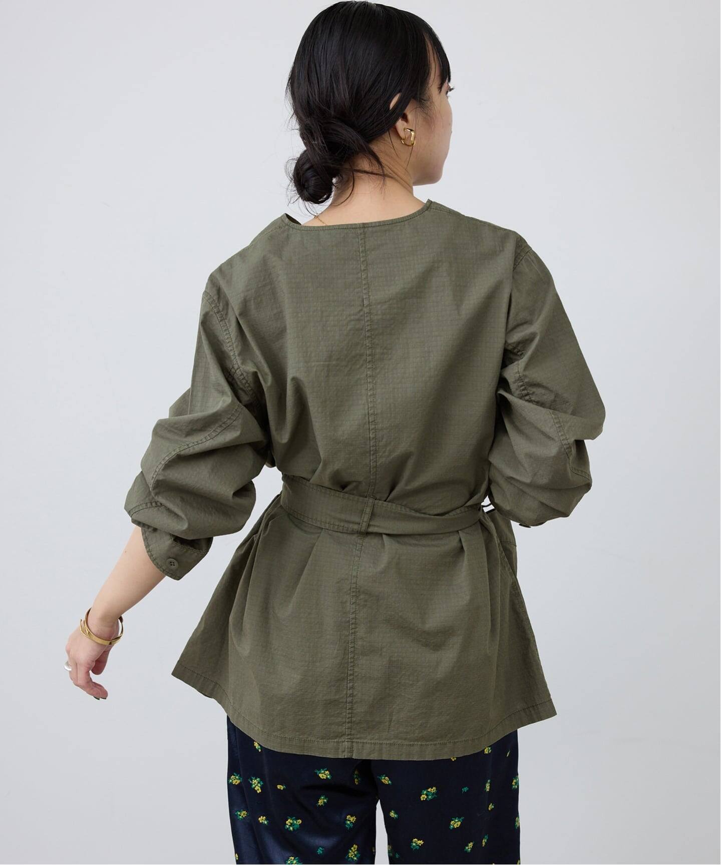 追加予約》ノーカラーサファリブルゾン（その他ブルゾン／アウター