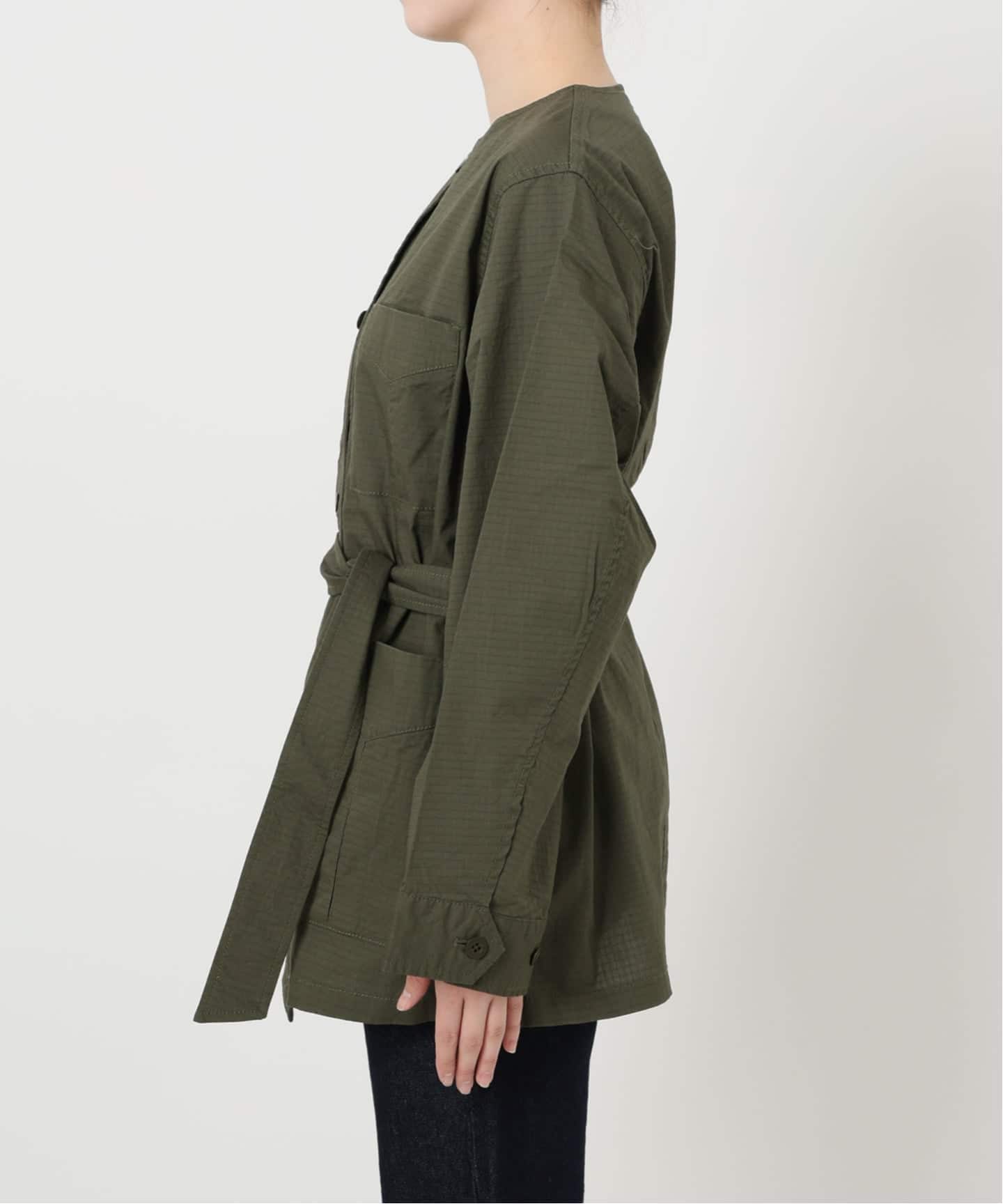 追加予約》ノーカラーサファリブルゾン（その他ブルゾン／アウター