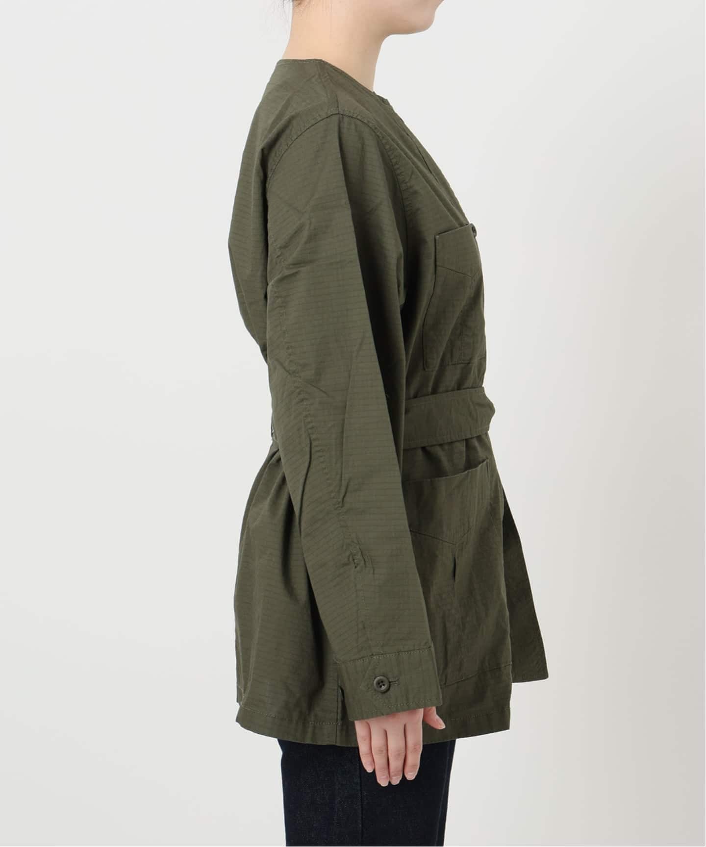 追加予約》ノーカラーサファリブルゾン（その他ブルゾン／アウター