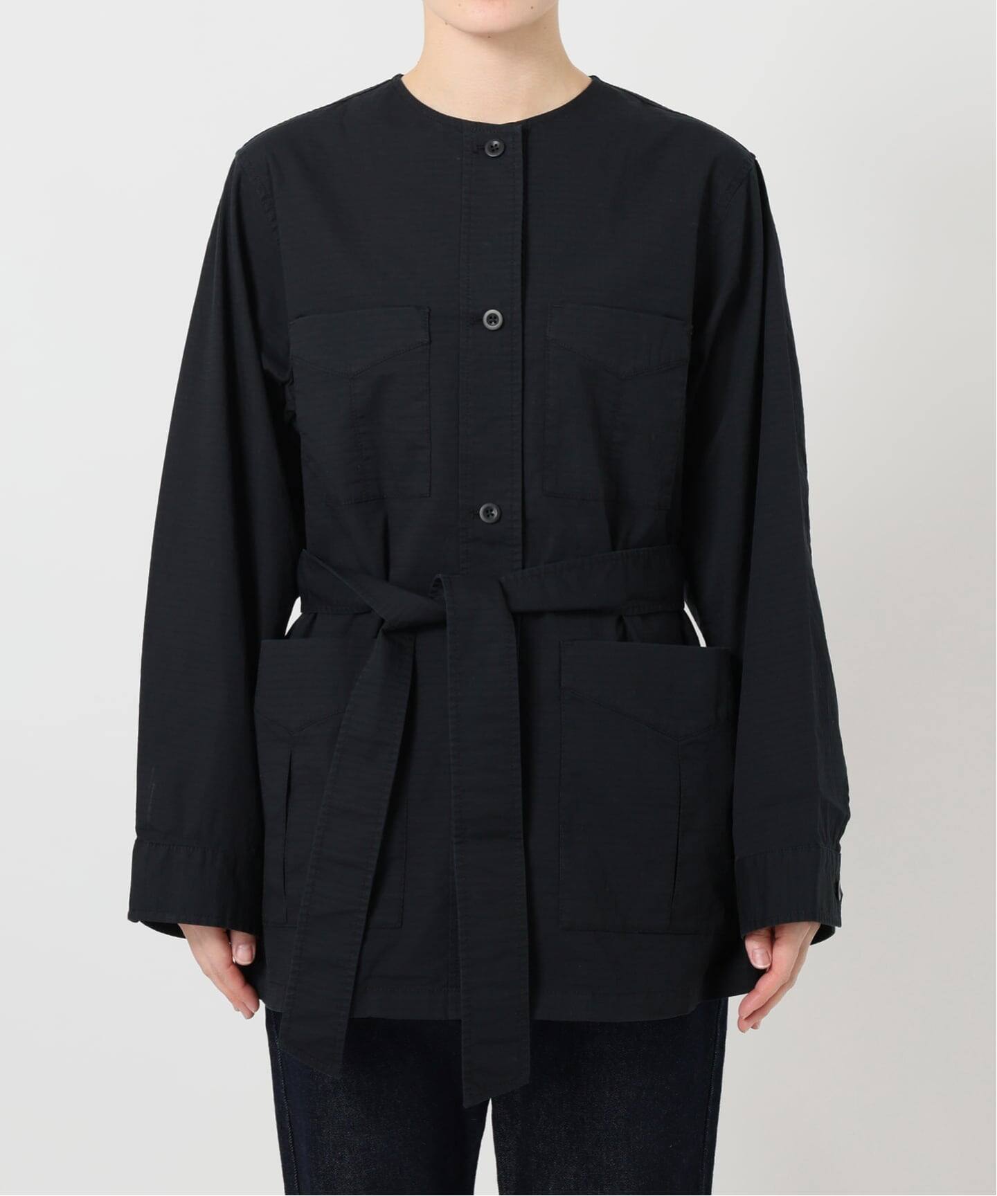 追加予約》ノーカラーサファリブルゾン（その他ブルゾン／アウター