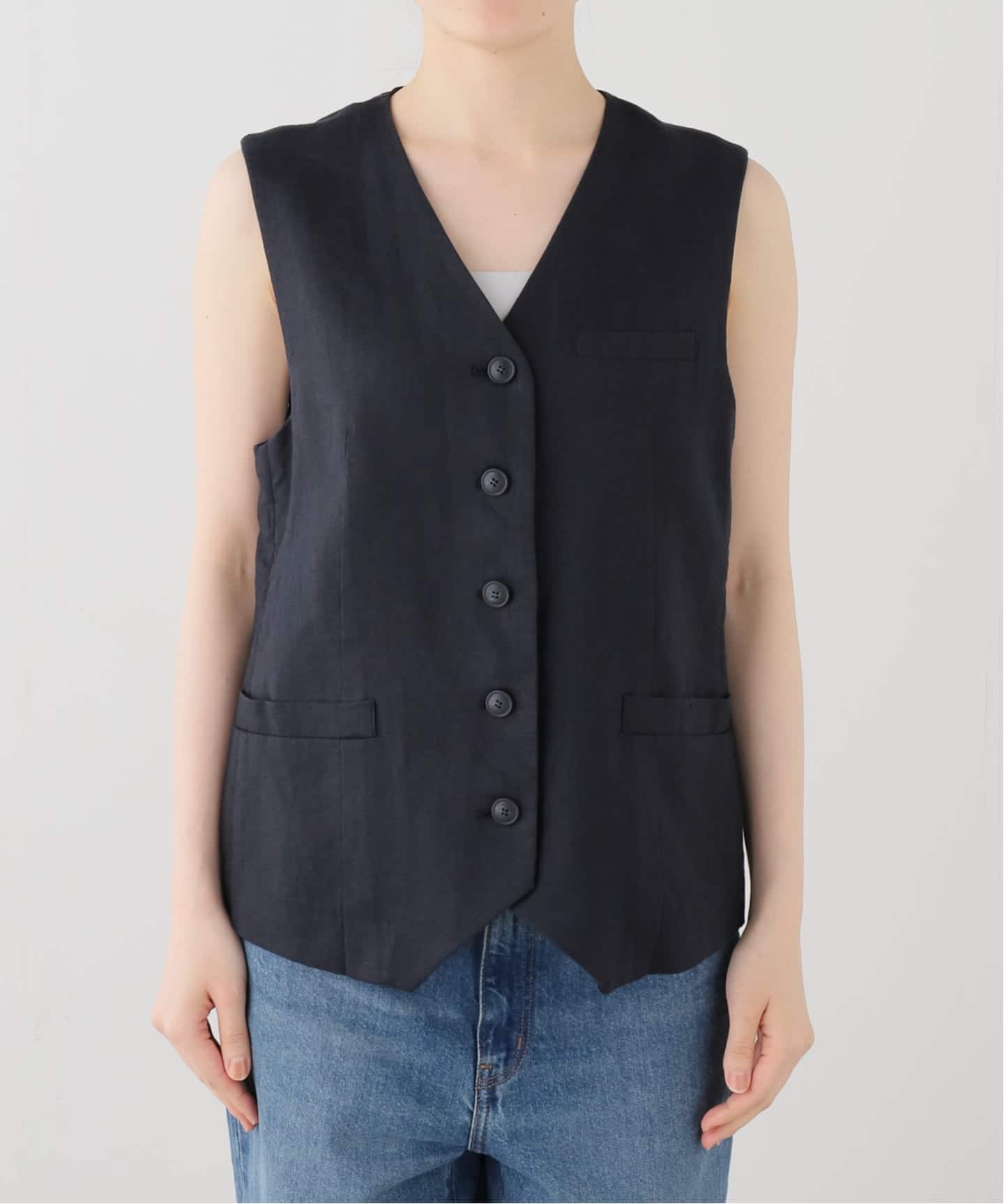 【新品】SLOBE IENA スローブイエナ リネンジレ SLOBE IENA（スローブイエナ）の「《追加3》リネンジレ（ベスト）」 - WEAR