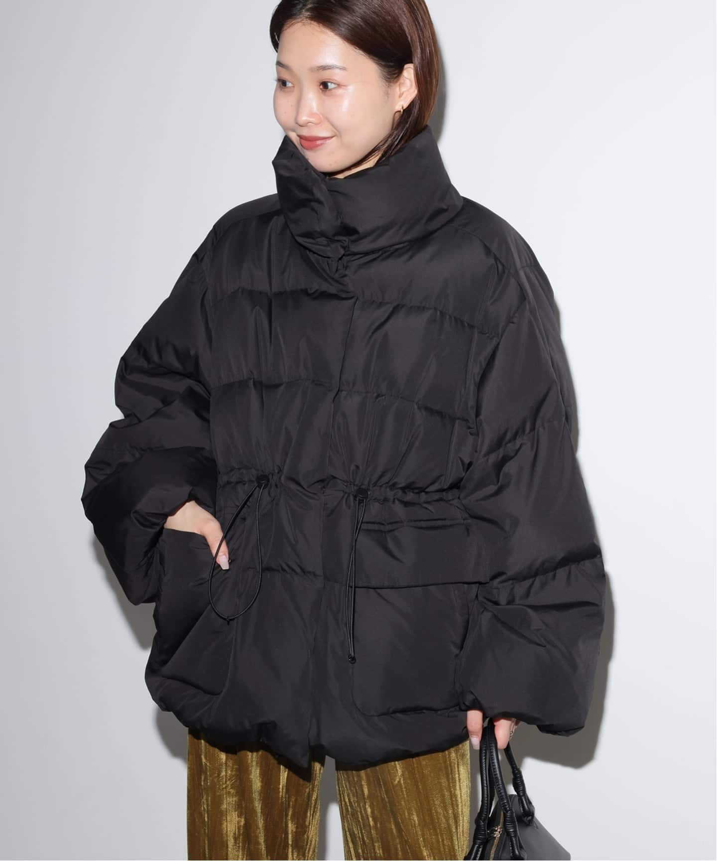 SLOBE IENA スローブイエナ　タフタダウン 予約》パウダータフタ撥水リバーシブルアウター（ダウンジャケット