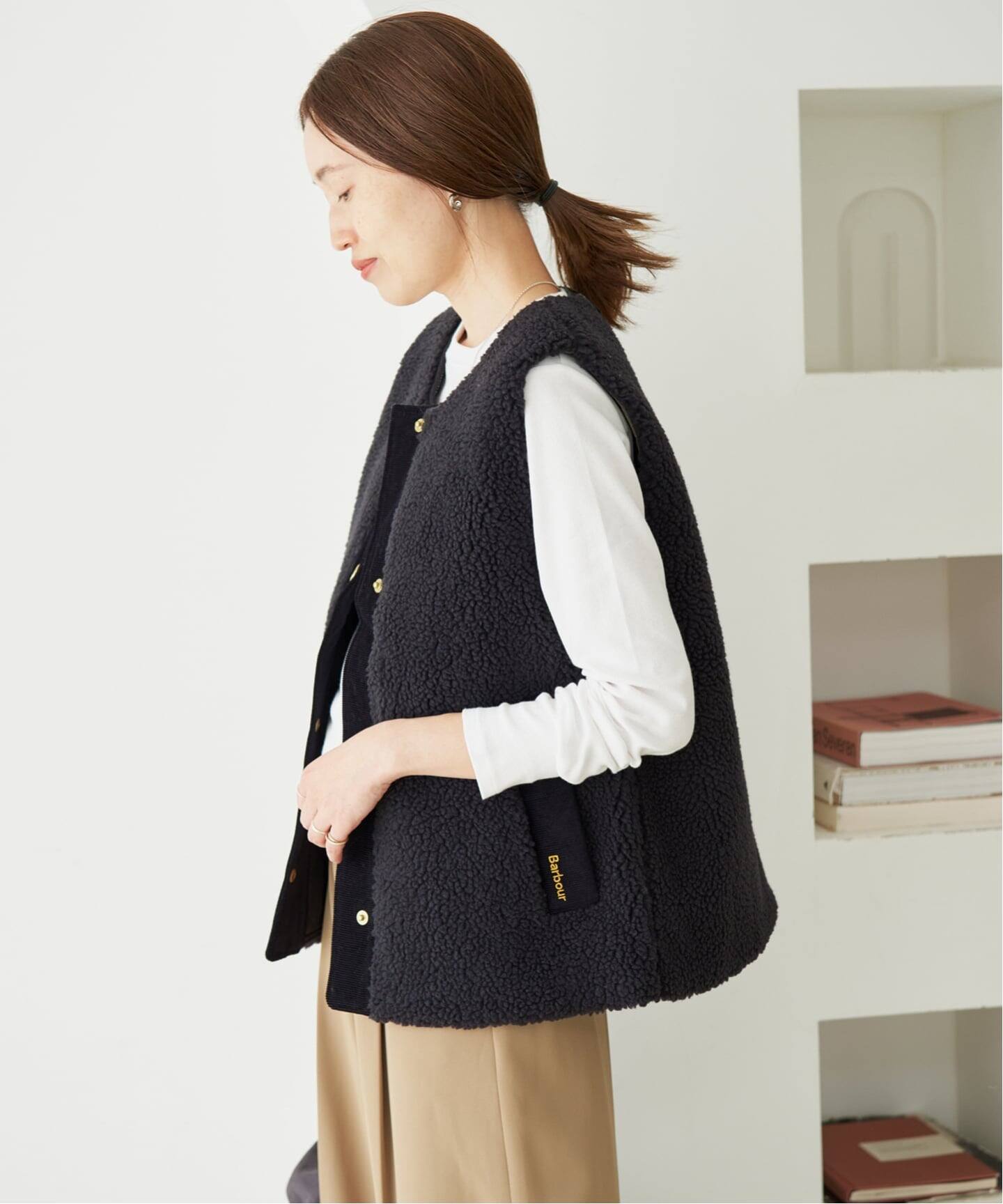 BARBOUR/バブアー DULSIE LINER LLI0016 BK11/ CR11（ベスト）｜SLOBE