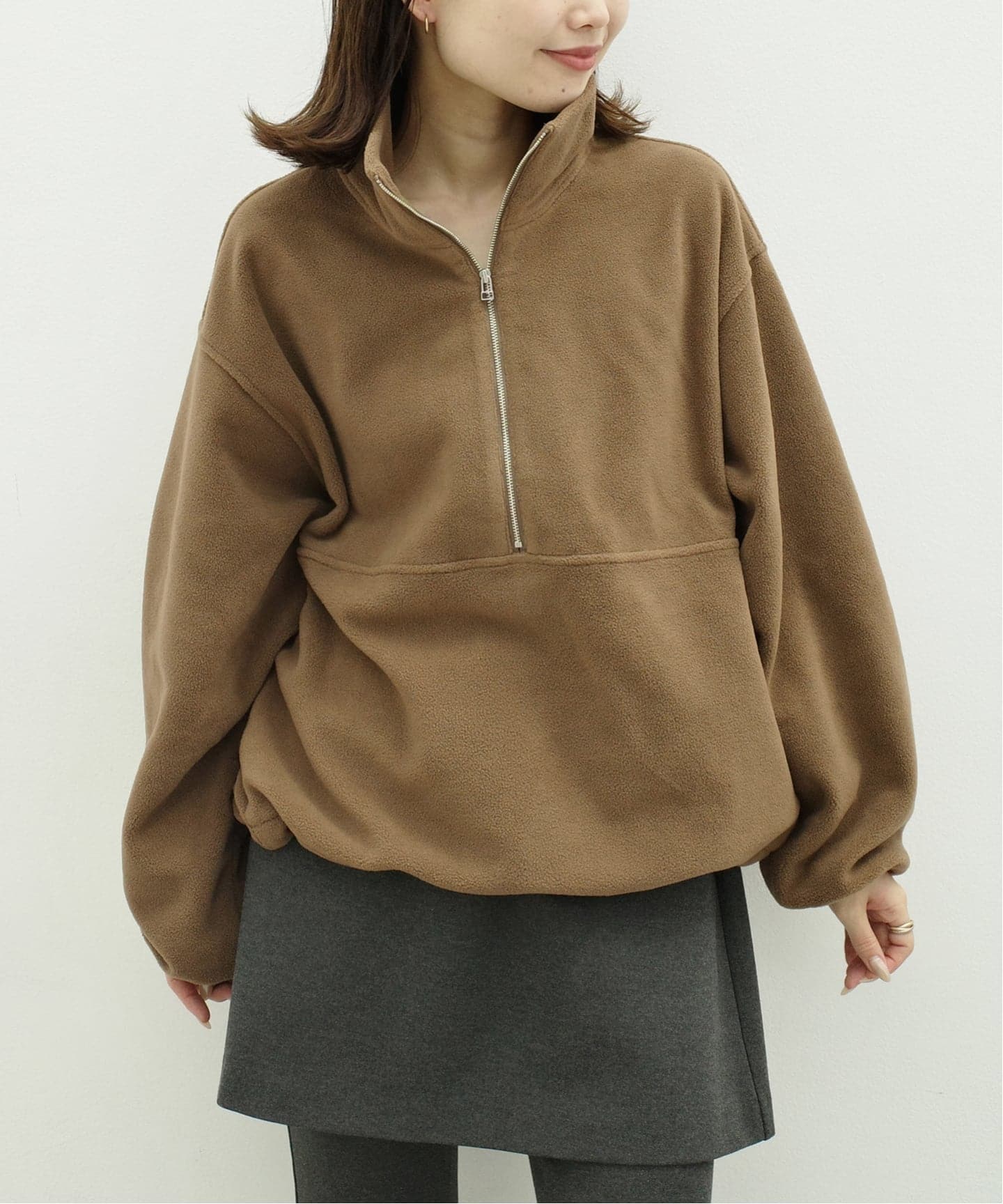 Plus by ONIT/オニット SLOBE別注 フリースハーフジップブルゾン 26AW