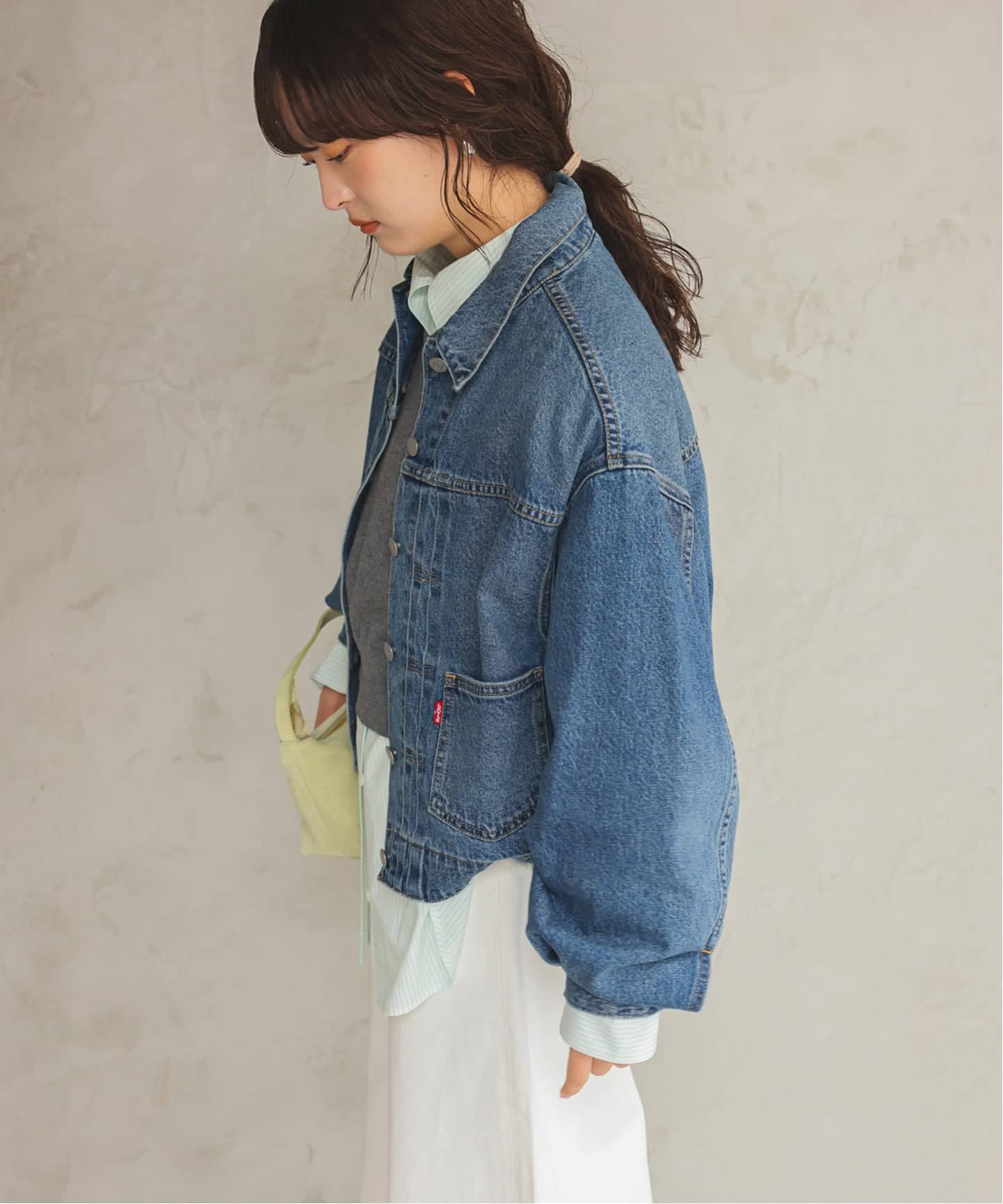 ❗️本日限定価格❗️SLOBE IENA 別注Levi's デニムジャケット 追加予約》Levi's/リーバイス SLOBE別注 BALLOON SLEEVE TRACKER