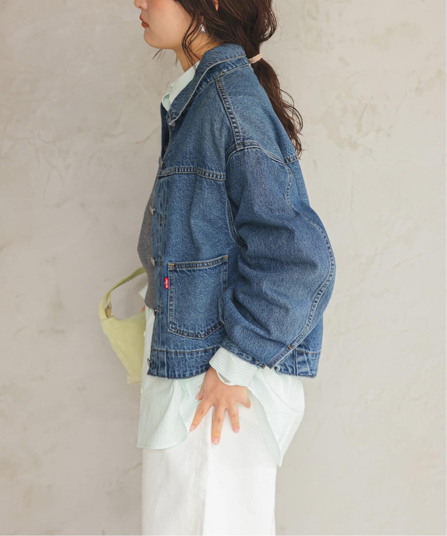 追加》Levi's/リーバイス SLOBE別注 BALLOON SLEEVE TRACKER デニム