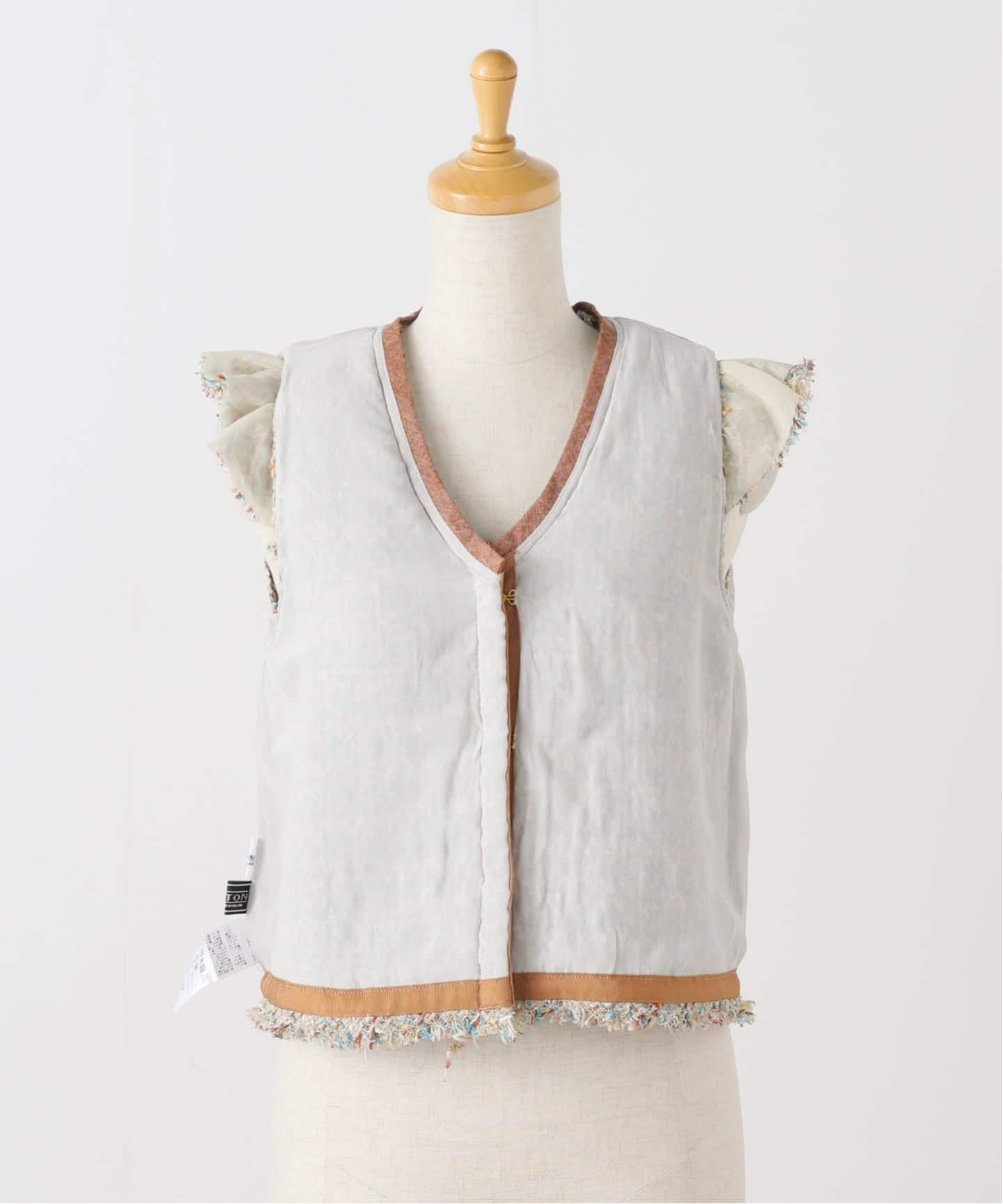 IENA LA BOUCLE LINTONツィードフリルベスト（ベスト）｜IENA（イエナ