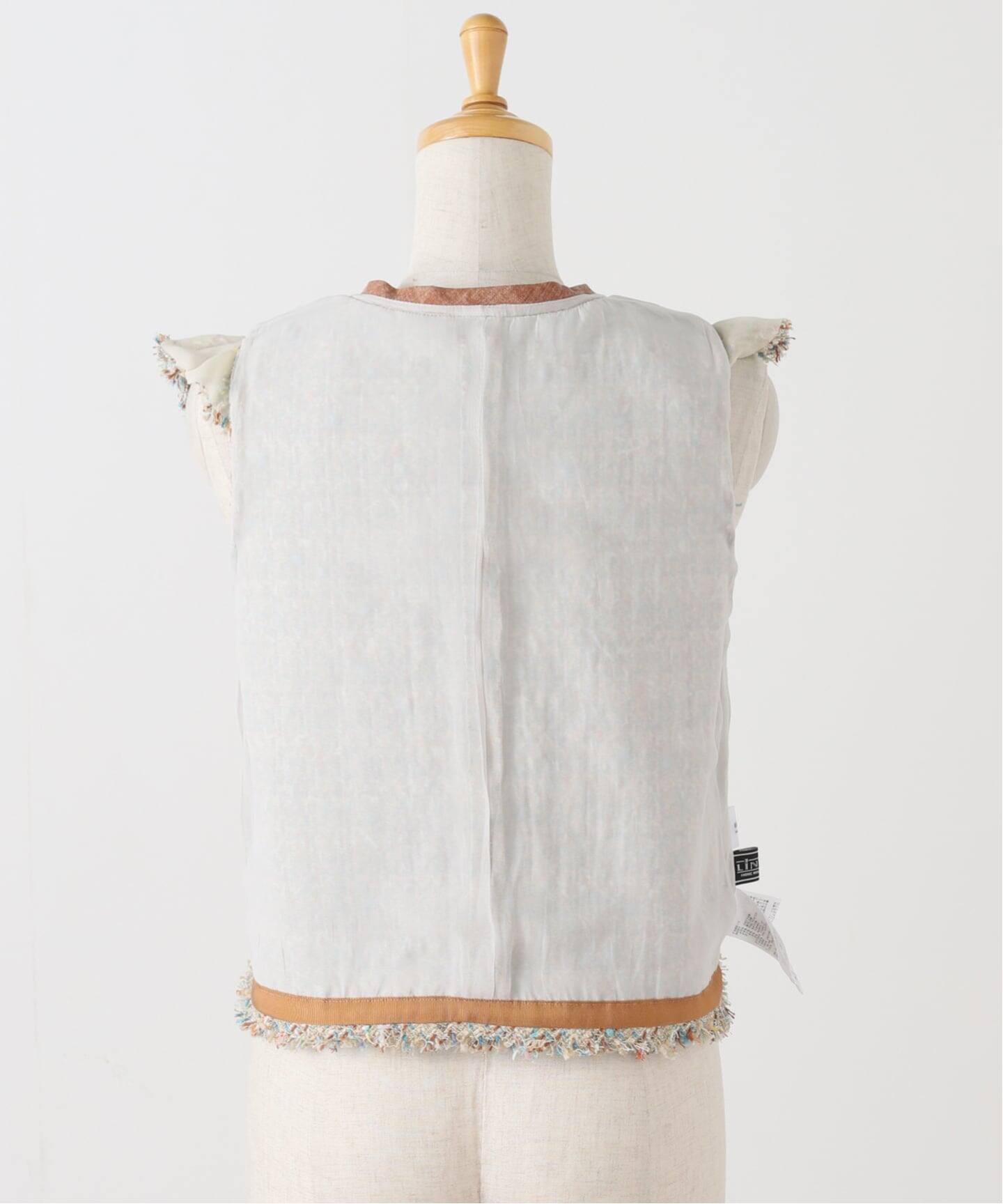 IENA LA BOUCLE LINTONツィードフリルベスト（ベスト）｜IENA（イエナ