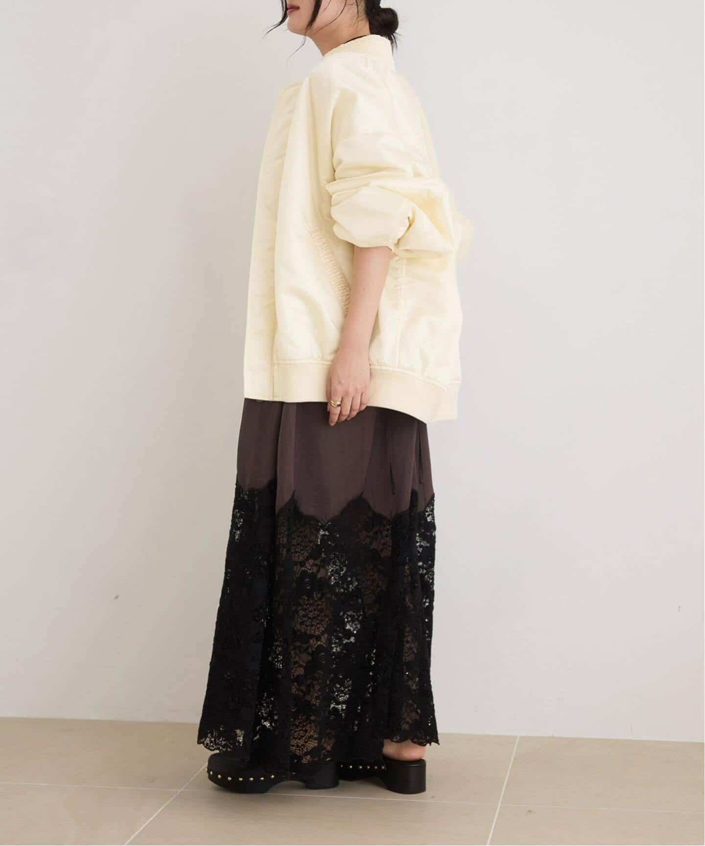 IENA LA BOUCLE LIMONTAナイロンワイドフォルムMA-1（MA-1）｜IENA