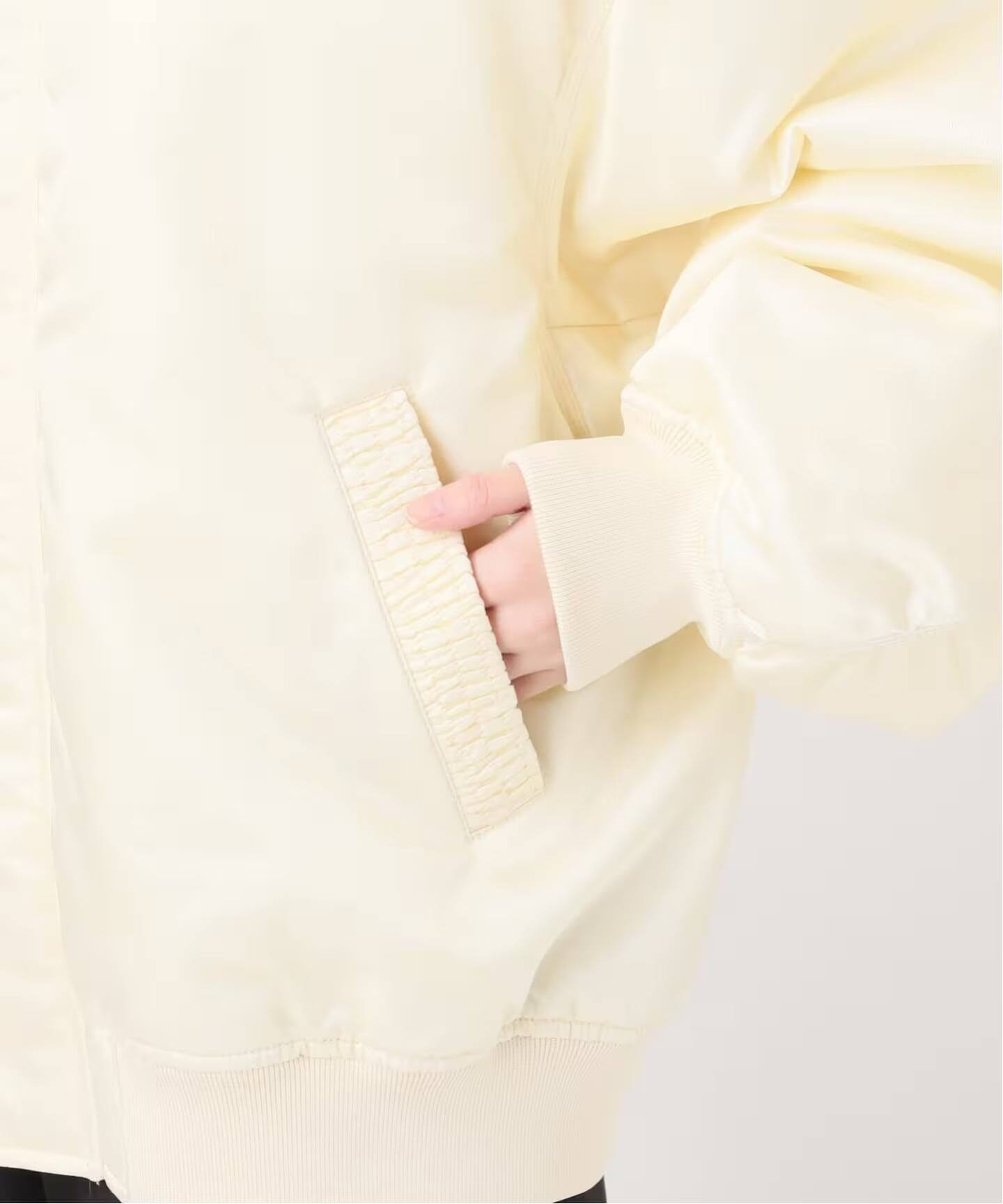 IENA LA BOUCLE LIMONTAナイロンワイドフォルムMA-1（MA-1）｜IENA