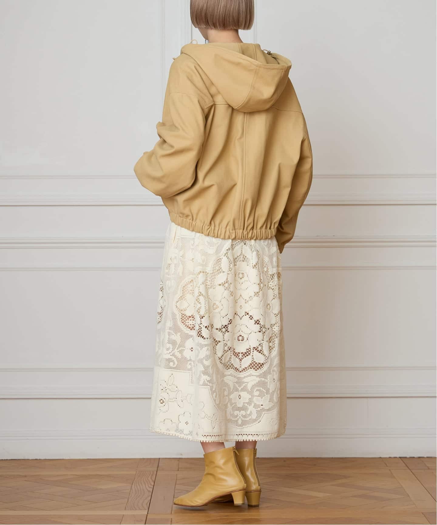 IENA LA BOUCLE GOATLEATHER HOODIEブルゾン（その他ブルゾン