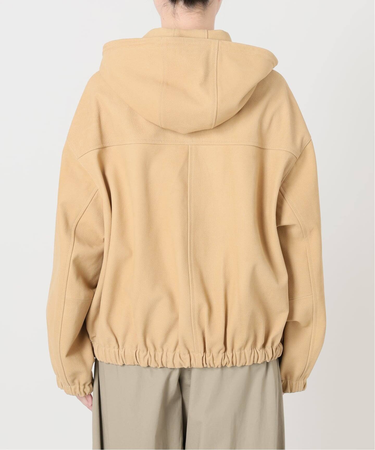 IENA LA BOUCLE GOATLEATHER HOODIEブルゾン（その他ブルゾン
