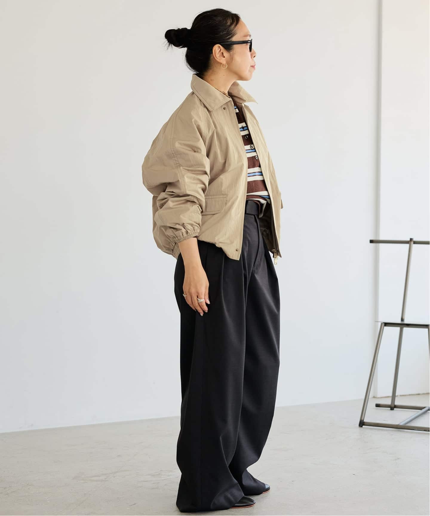 予約》《洗える》IENA LA BOUCLE パウダリータフタブルゾン（その他