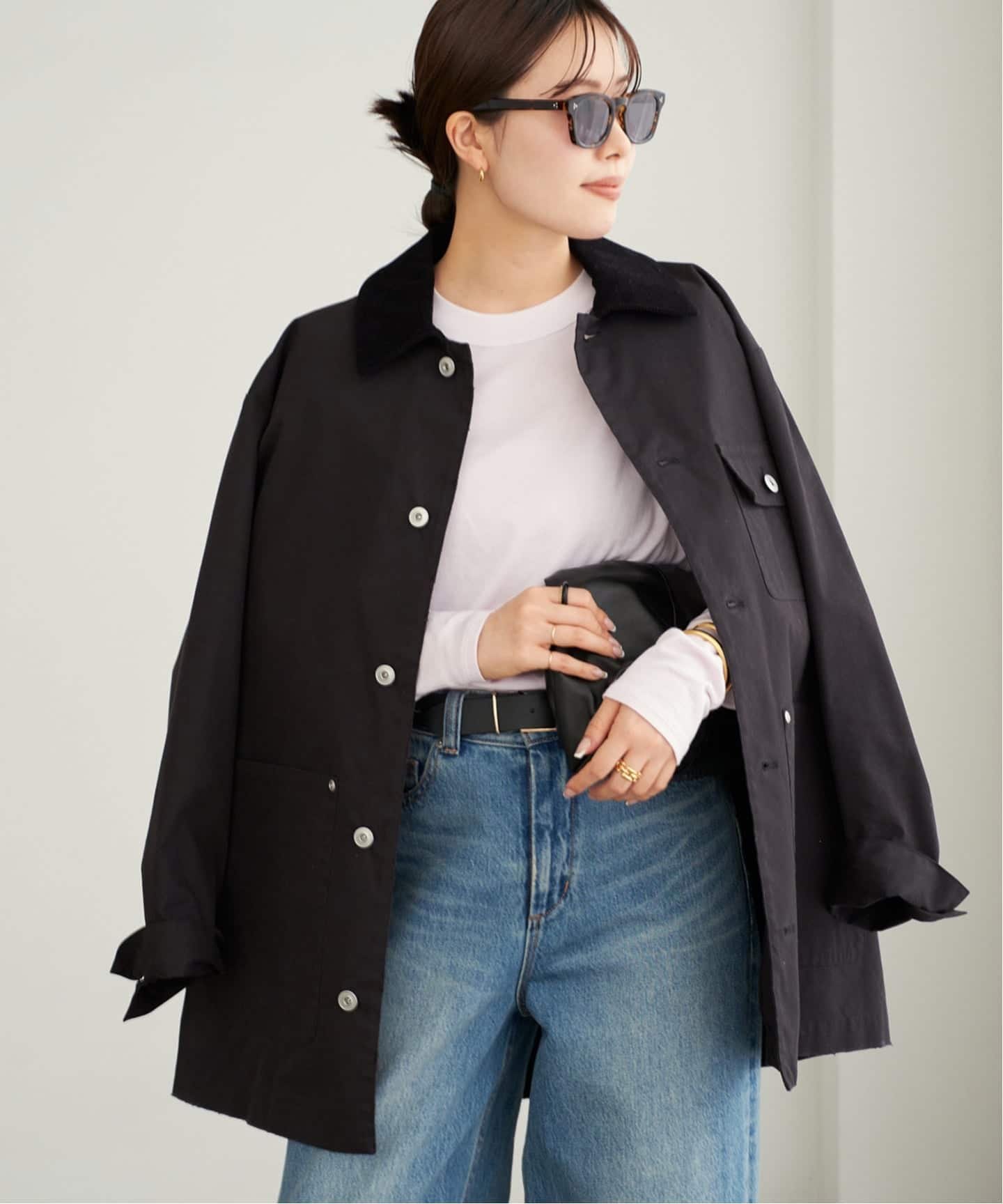 【送料込】plage R'IAM Darperブルゾン ブラック36 新宿店・WEB限定追加予約》R'IAM Darper ブルゾン（その他ブルゾン