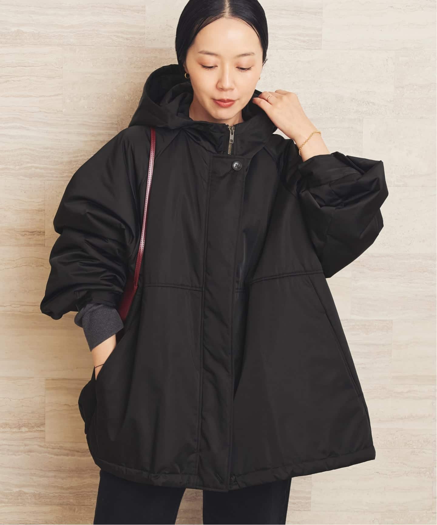 ジャケット・アウター SISE 20AW/BALLOON SOUTIEN COLLAR COAT 2 millitary satin ブルゾン（その他ブルゾン／アウター）｜Plage